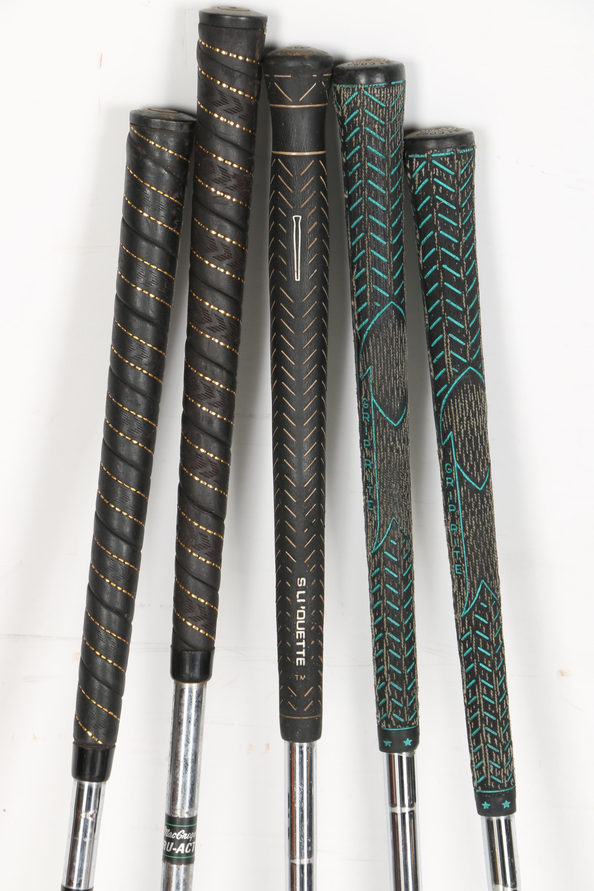 Golf Bag and Clubs Including Wilson Wood and Iron Sets