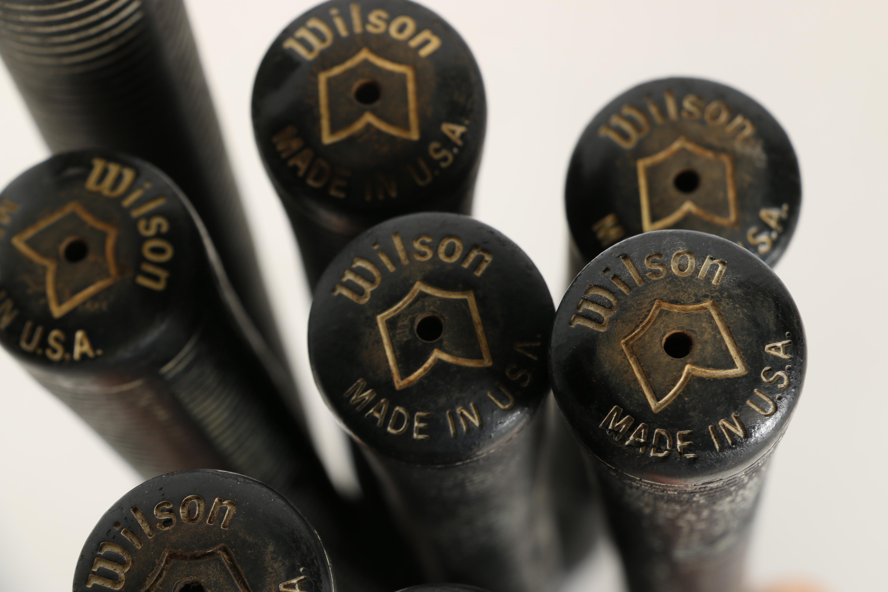 Golf Bag and Clubs Including Wilson Wood and Iron Sets