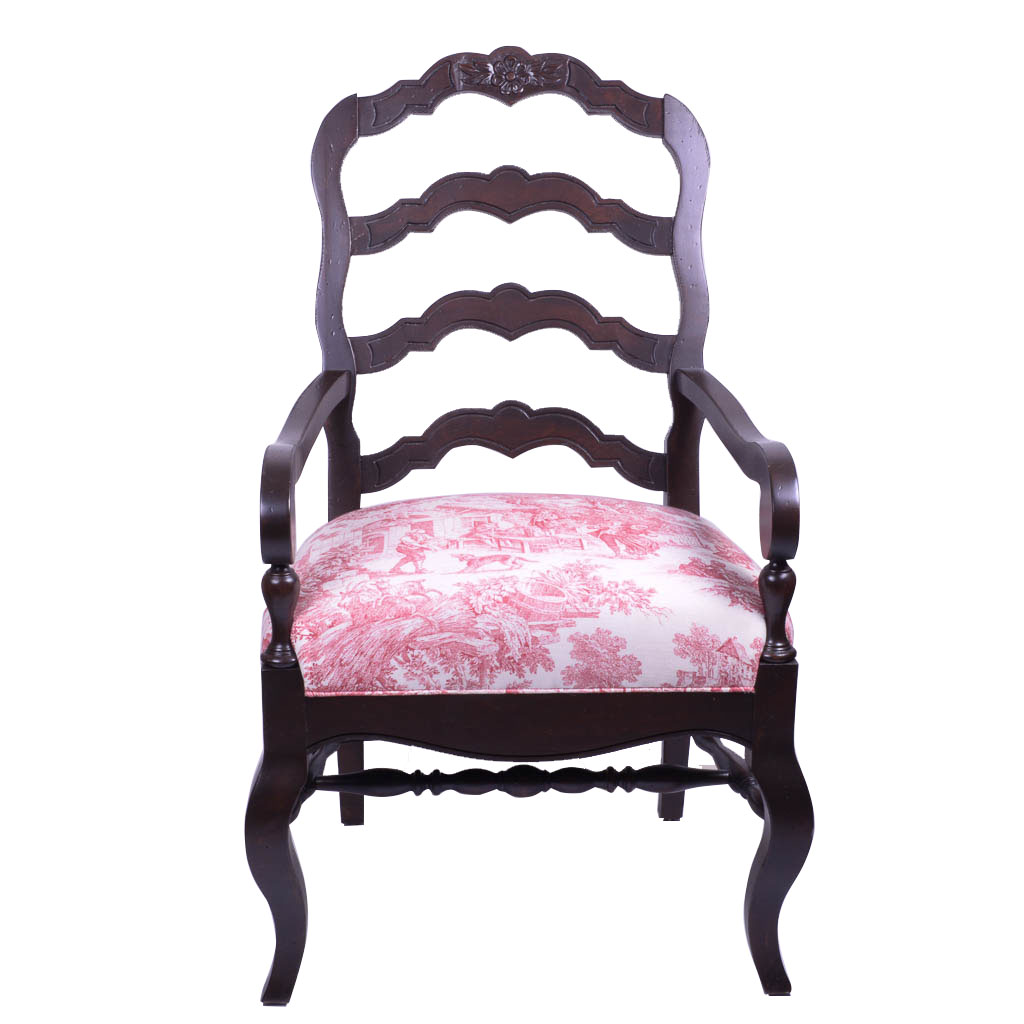 Antique Ladder Back Arm Chair