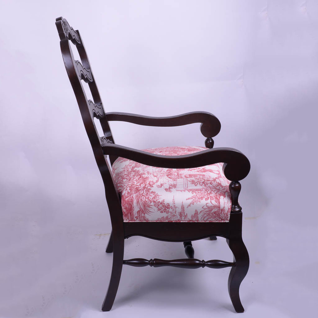 Antique Ladder Back Arm Chair