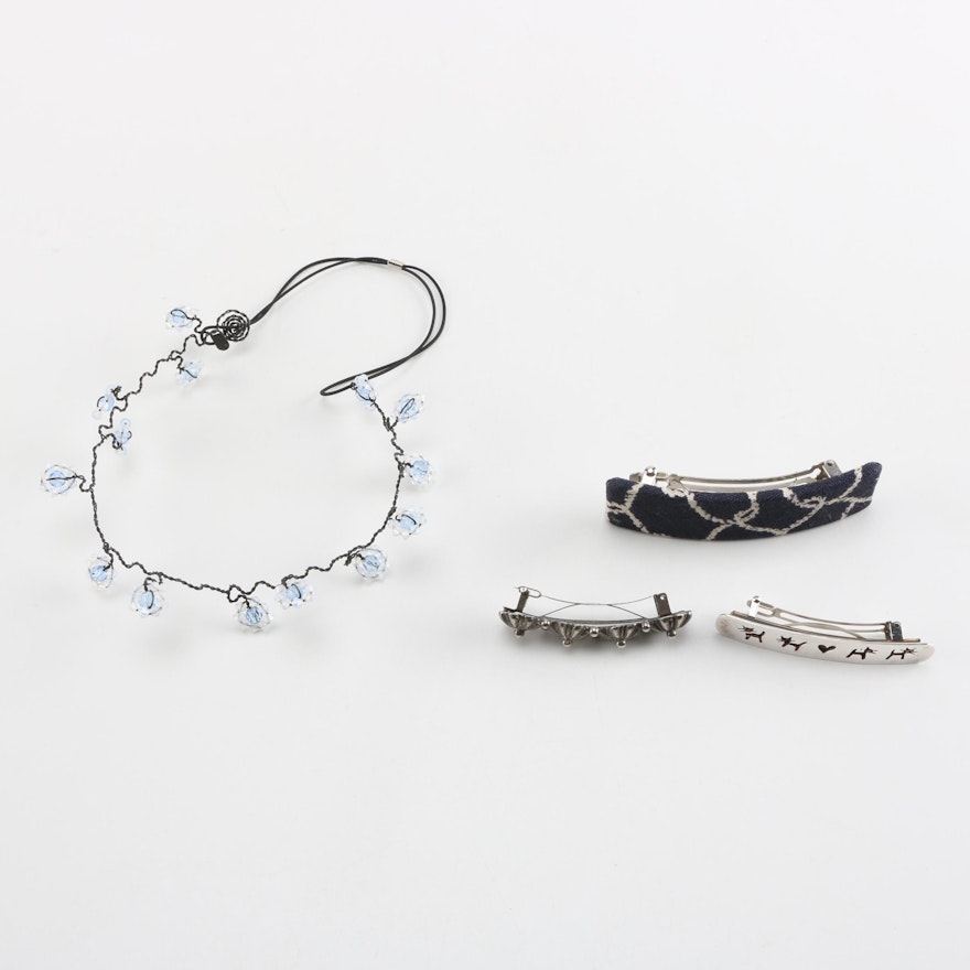 Sterling and Silver-Tone Hair Accessories