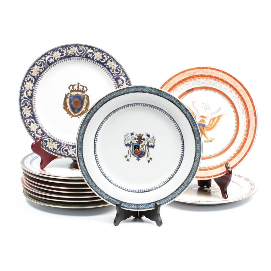 Decorative Hand-Painted Chinese Porcelain Plates