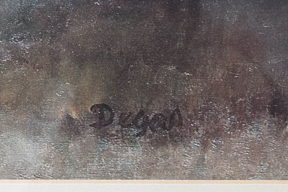 Framed After Degas Dancers And Chrome Lamp