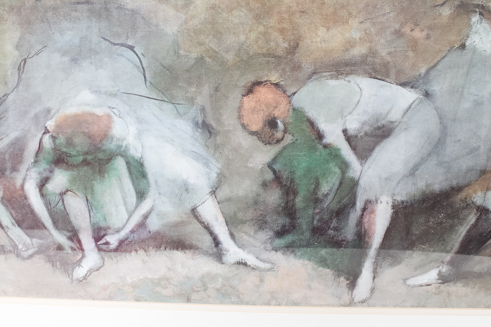 Framed After Degas Dancers And Chrome Lamp