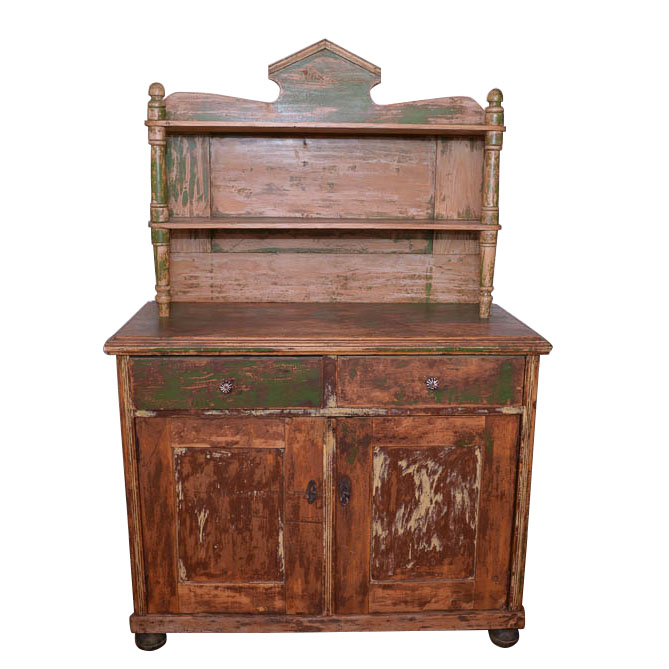 Antique Green Cabinet