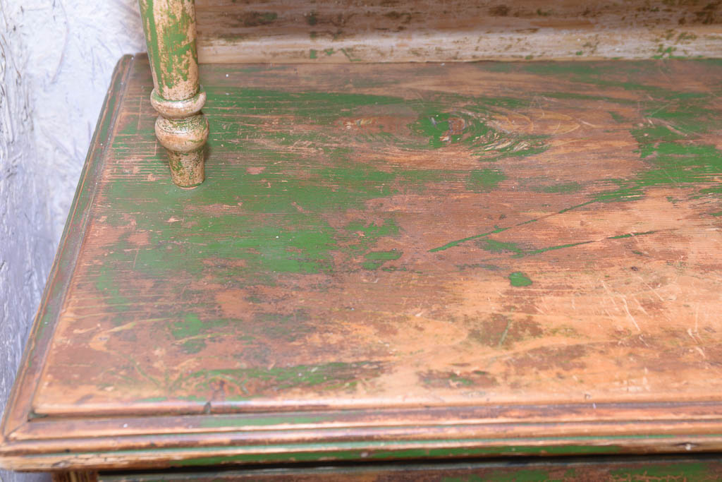 Antique Green Cabinet