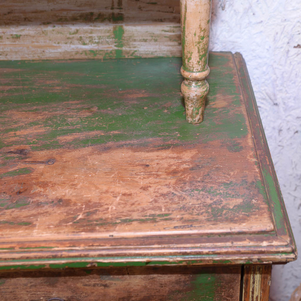 Antique Green Cabinet
