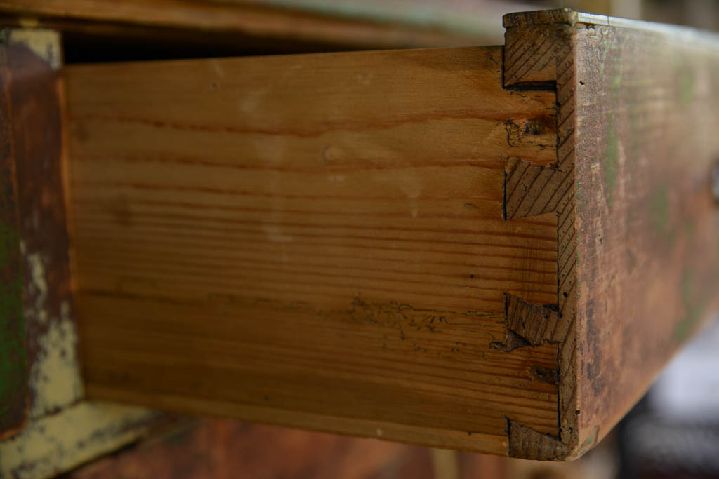 Antique Green Cabinet