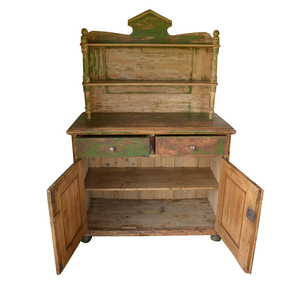 Antique Green Cabinet