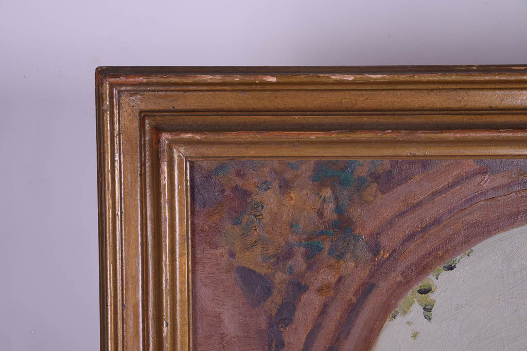 Excellent Anthony Thieme Oil on Canvas Painting of Mexican Scene