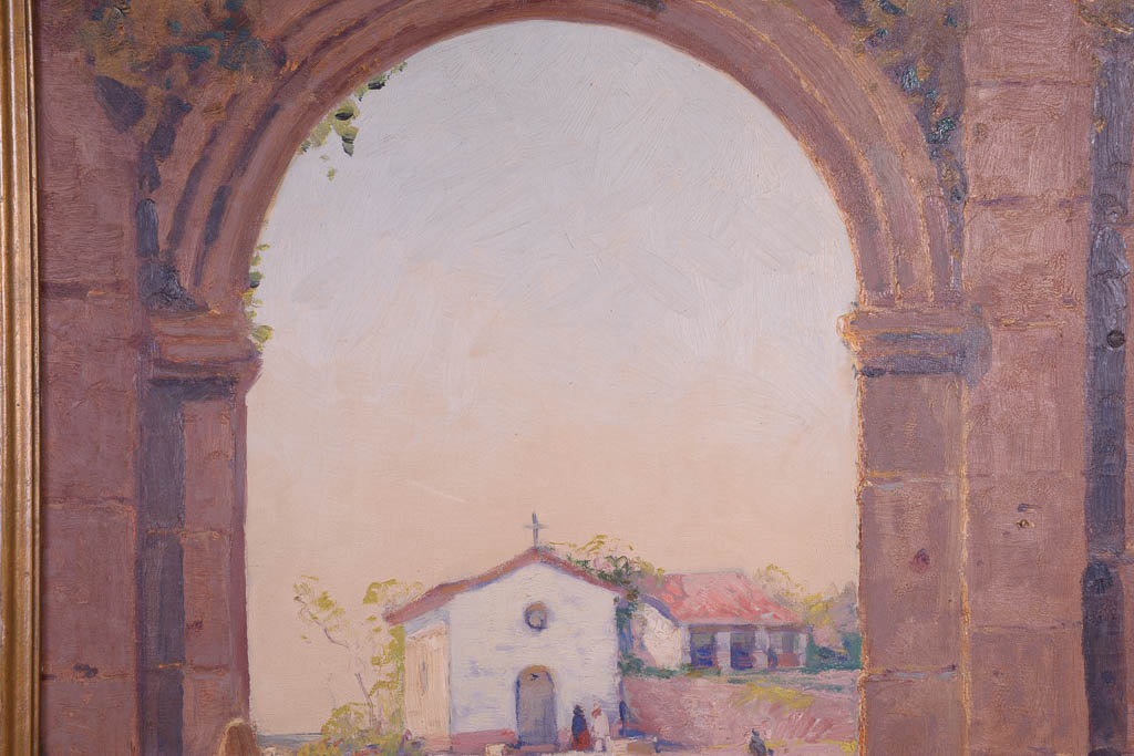 Excellent Anthony Thieme Oil on Canvas Painting of Mexican Scene