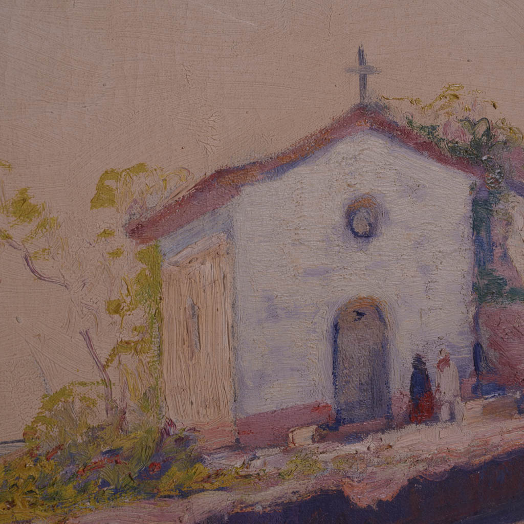 Excellent Anthony Thieme Oil on Canvas Painting of Mexican Scene