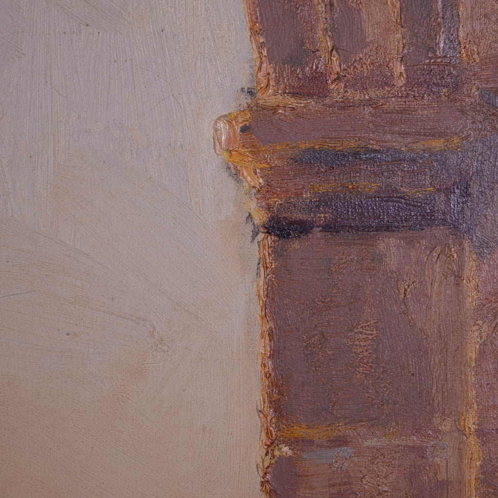 Excellent Anthony Thieme Oil on Canvas Painting of Mexican Scene