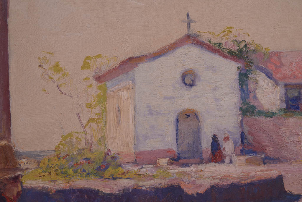 Excellent Anthony Thieme Oil on Canvas Painting of Mexican Scene