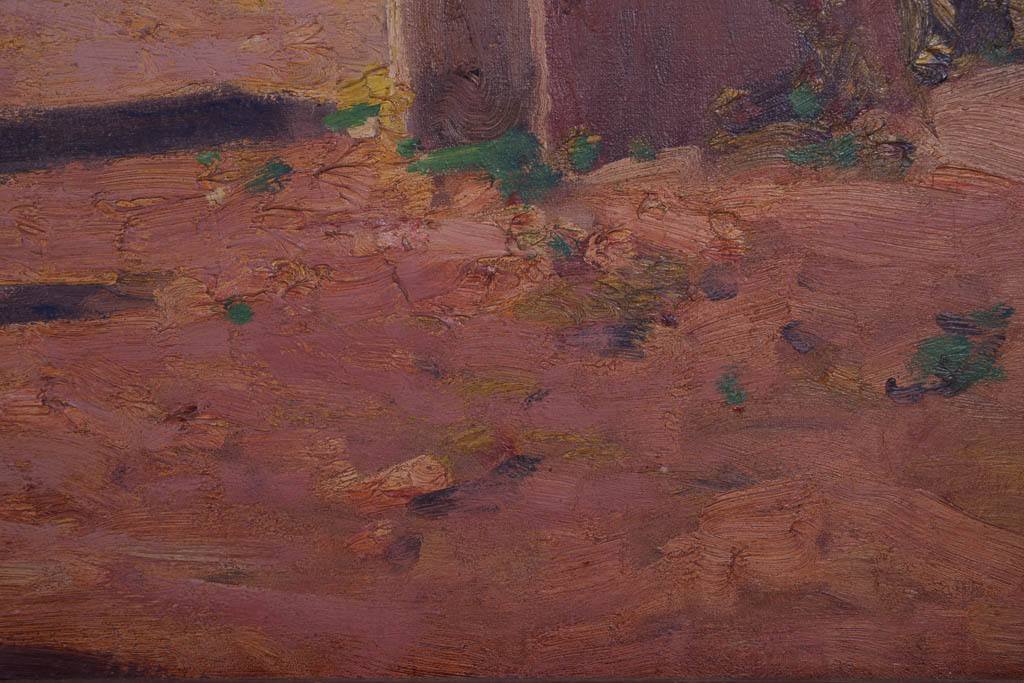 Excellent Anthony Thieme Oil on Canvas Painting of Mexican Scene