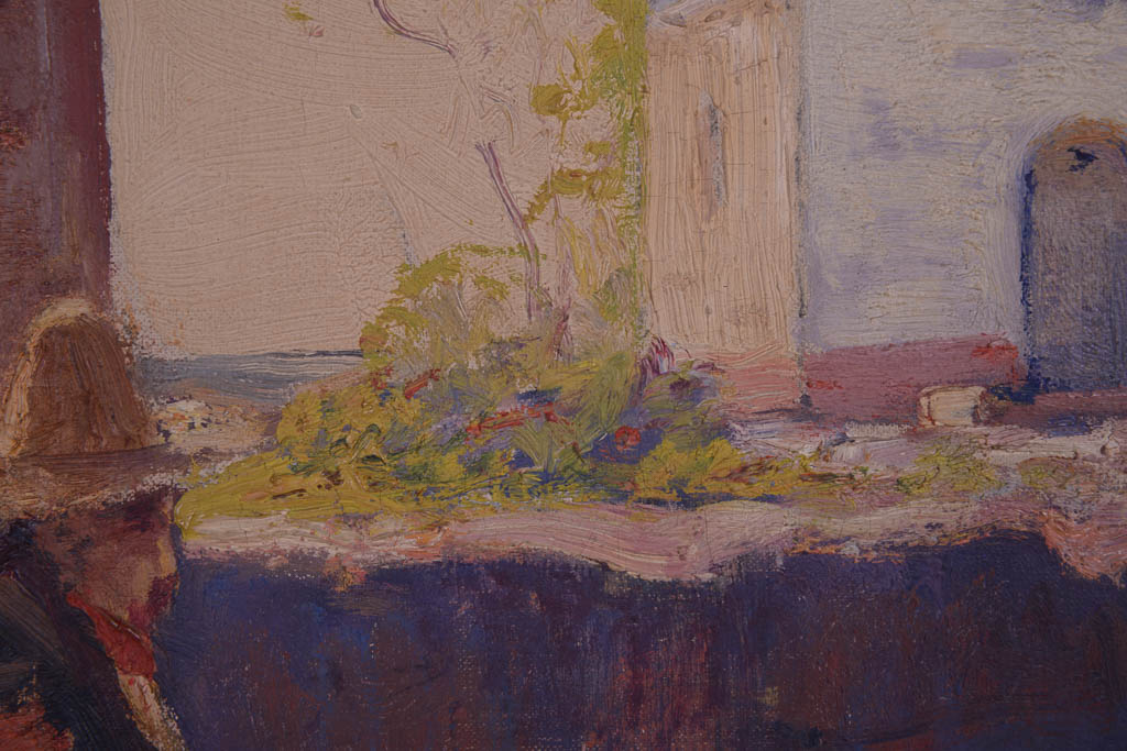 Excellent Anthony Thieme Oil on Canvas Painting of Mexican Scene