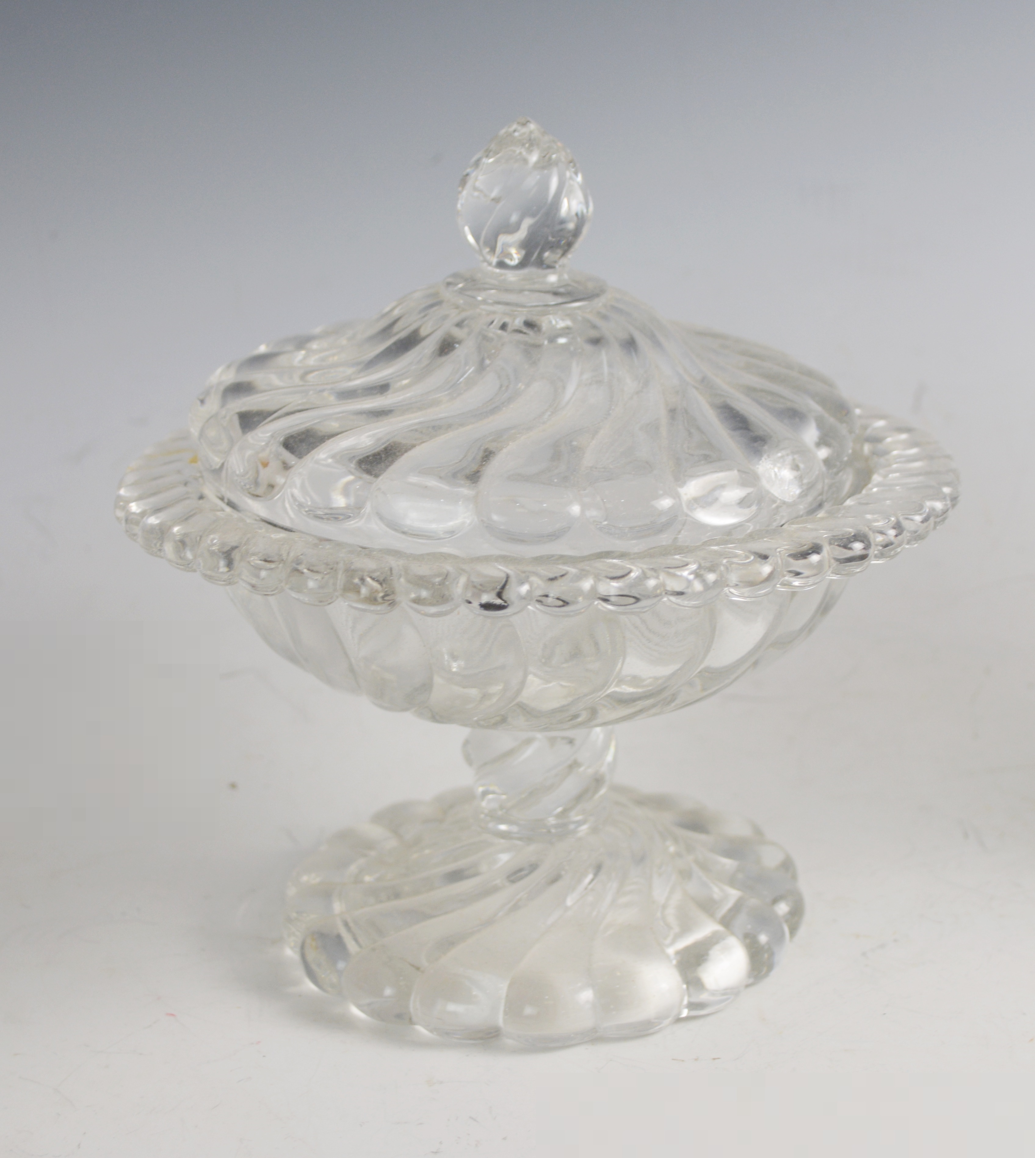 Glass Vase, Candy Dish and Individual Salts