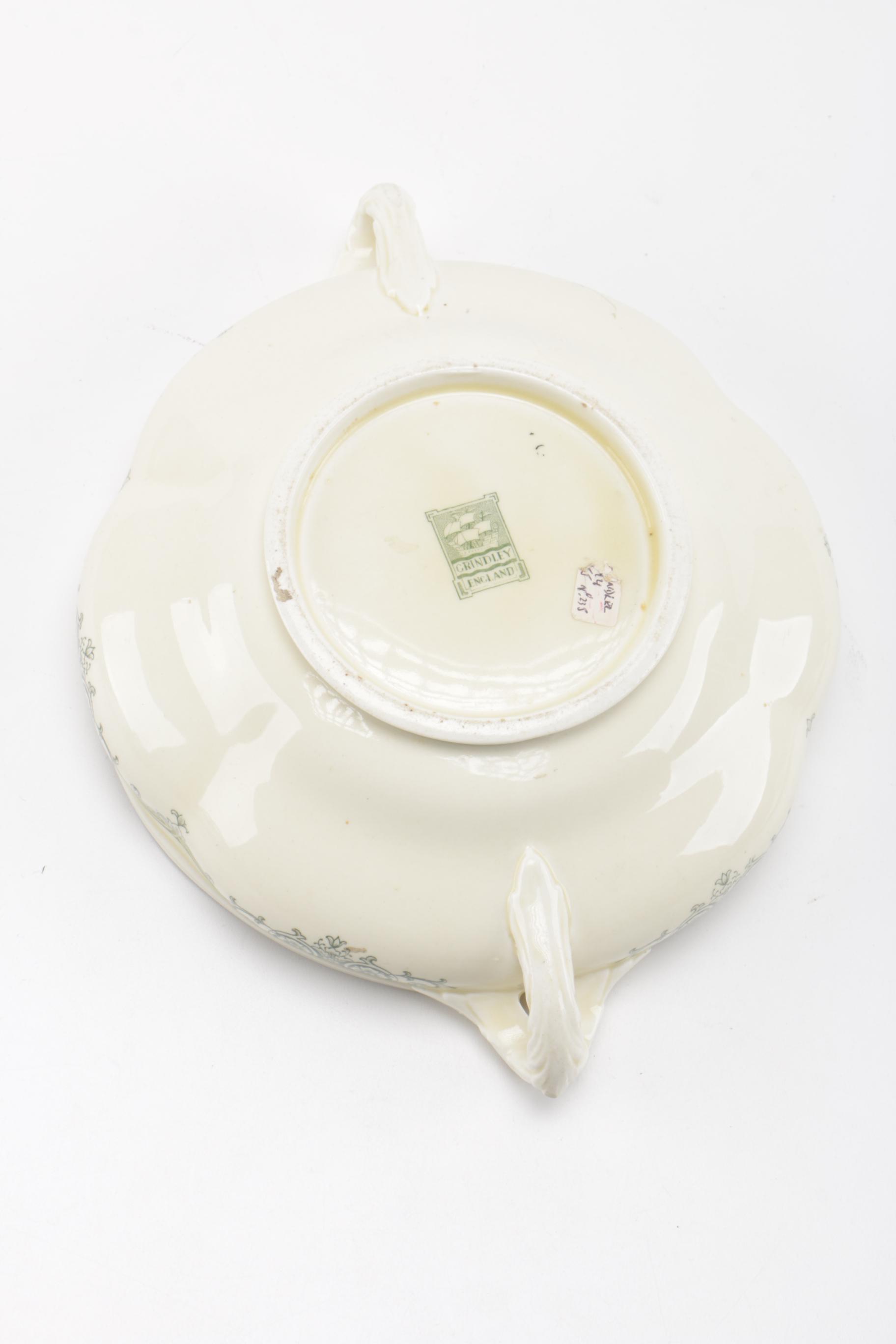 Grindley English Fine Porcelain Covered Dish After Constable