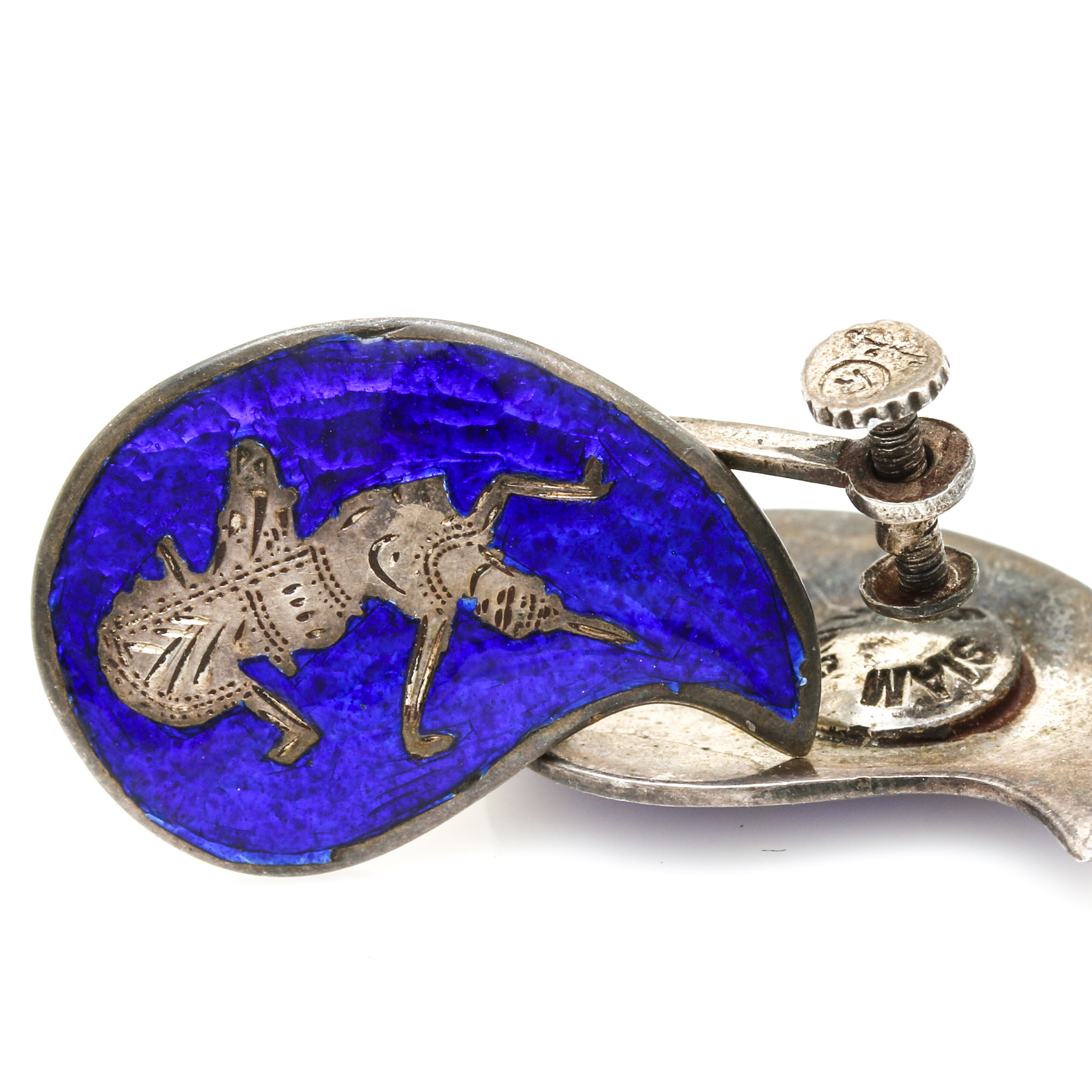 Sterling Silver Costume Jewelry Including Siam Silver Nielloware