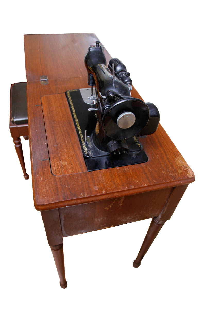 Singer Sewing Table with Stool