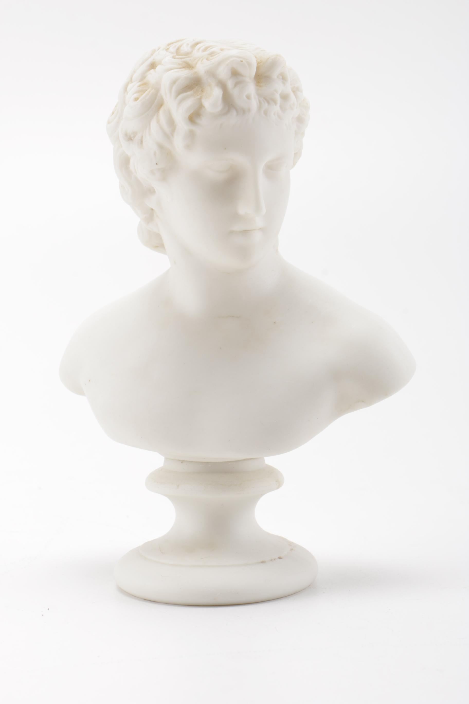 Cupid and Flora Porcelain Busts