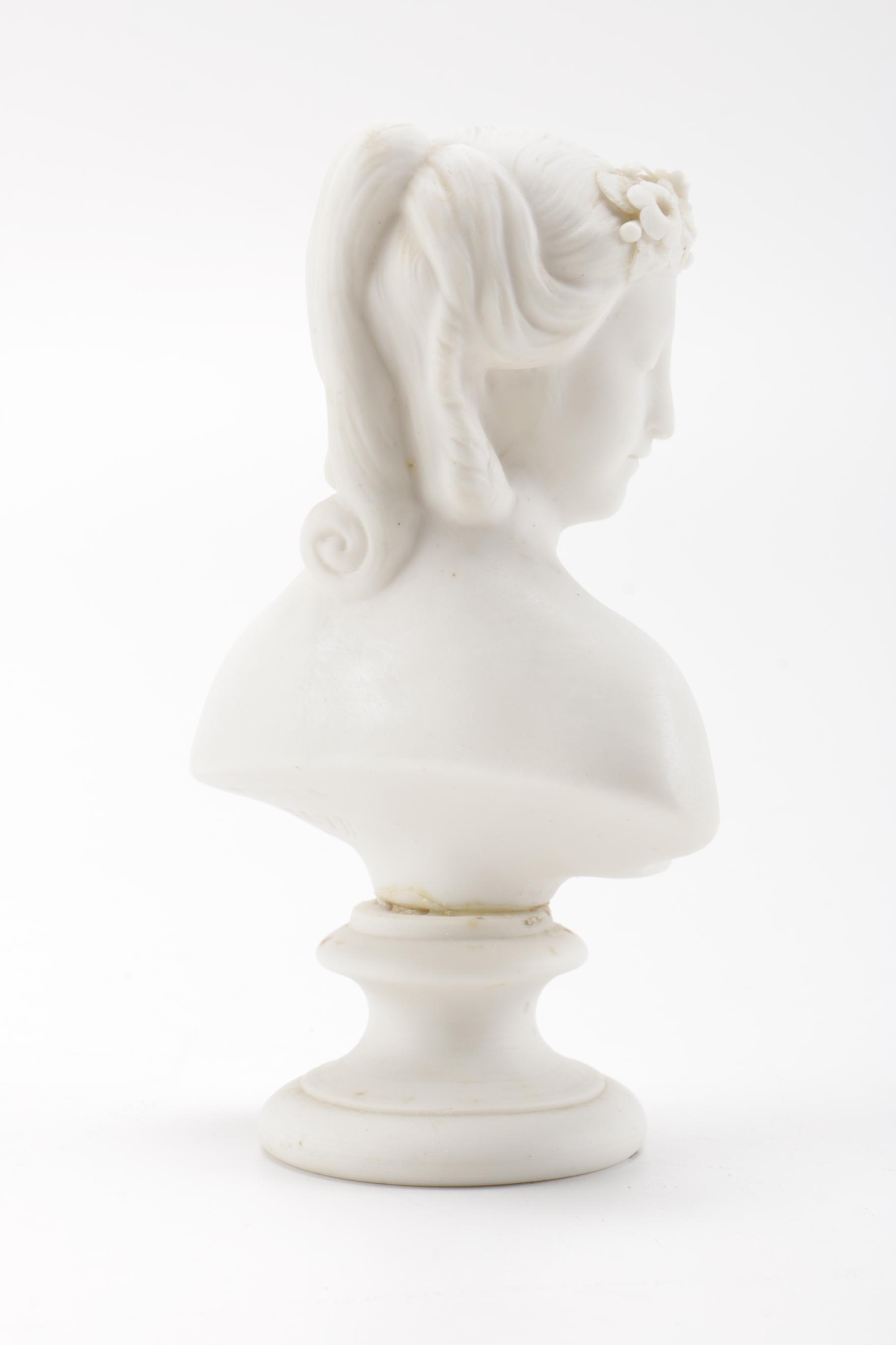 Cupid and Flora Porcelain Busts