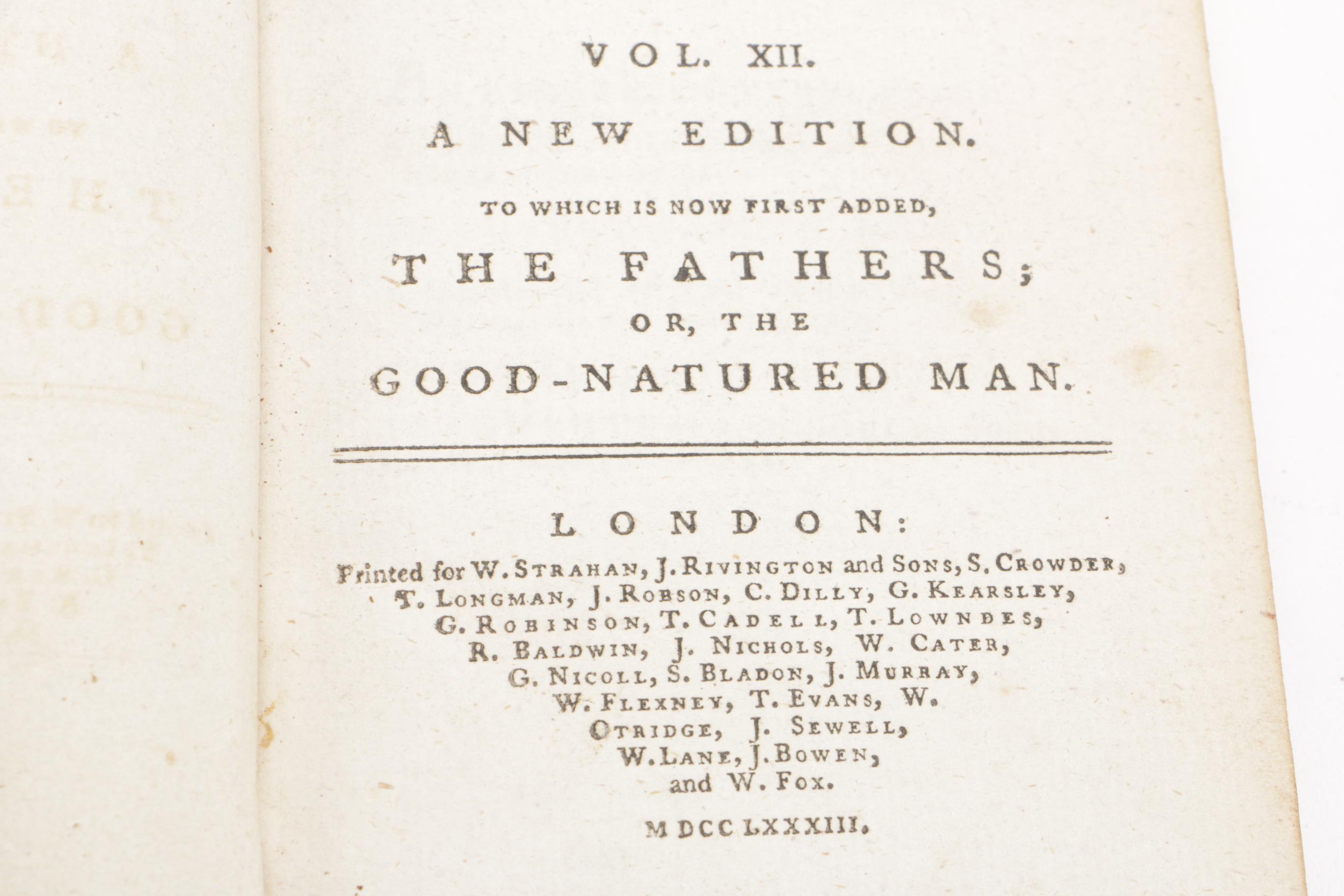 Eight of Twelve Volumes of "The Works of Henry Fielding"