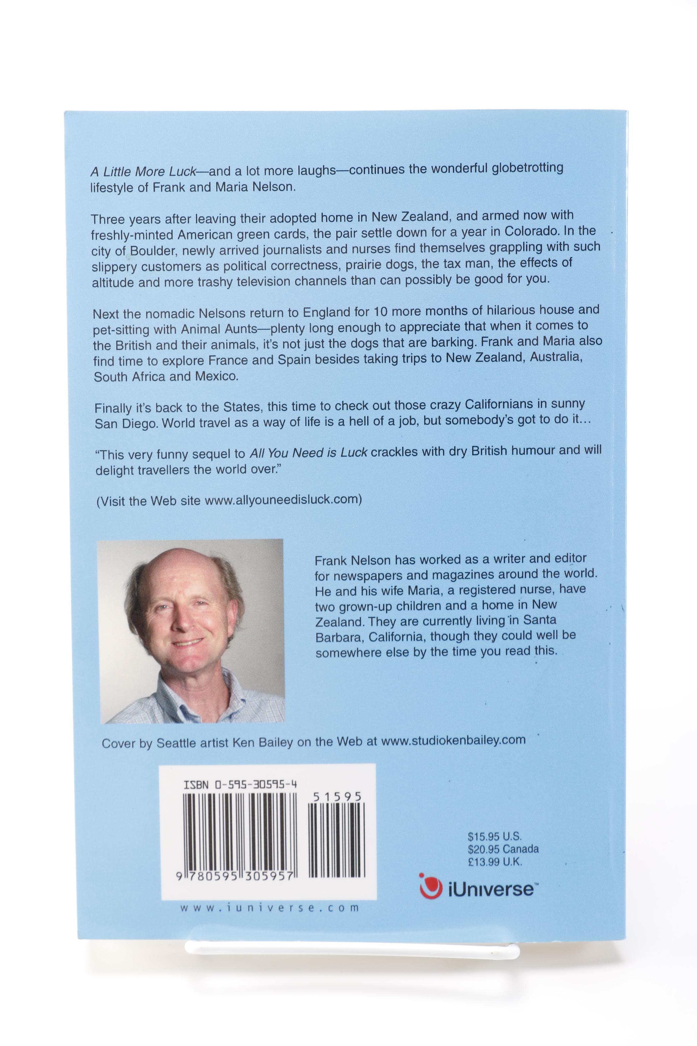 Signed Copies of "All You Need is Luck" and "A Little More Luck" by Frank Nelson