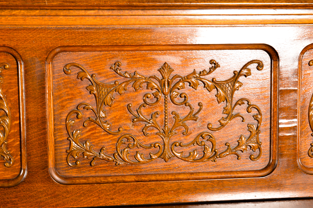 Vintage Whitney Upright Piano and Bench