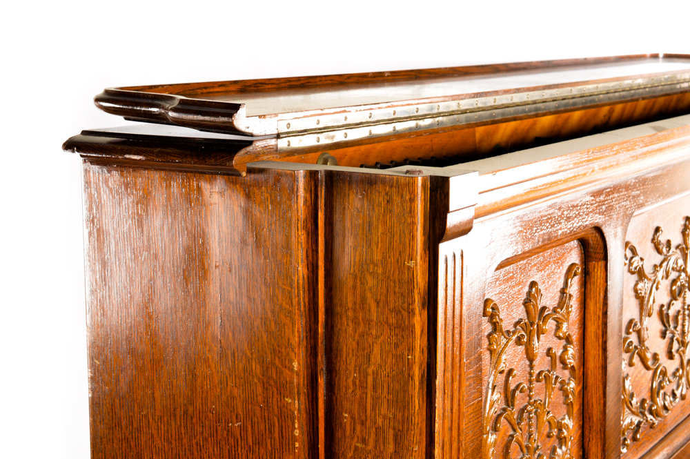 Vintage Whitney Upright Piano and Bench