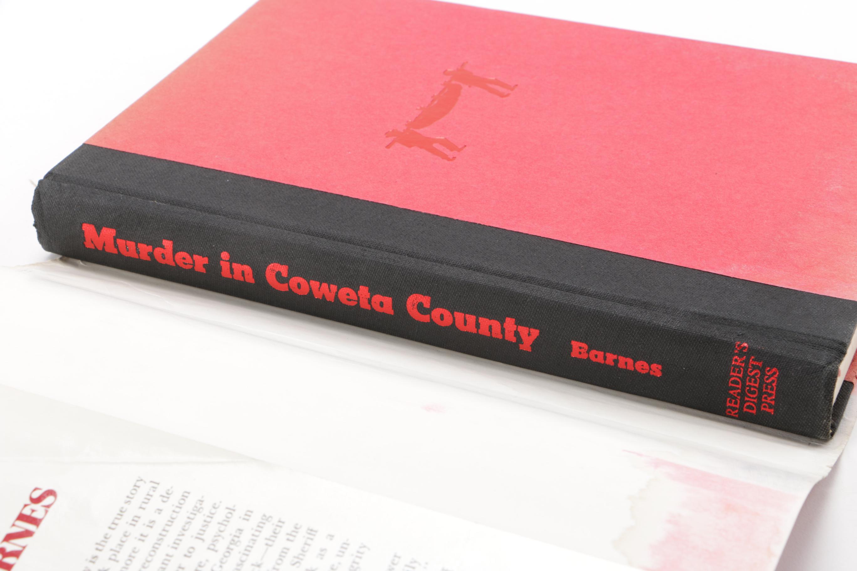 1976 Signed "Murder In Coweta County" by Margaret Anne Barnes