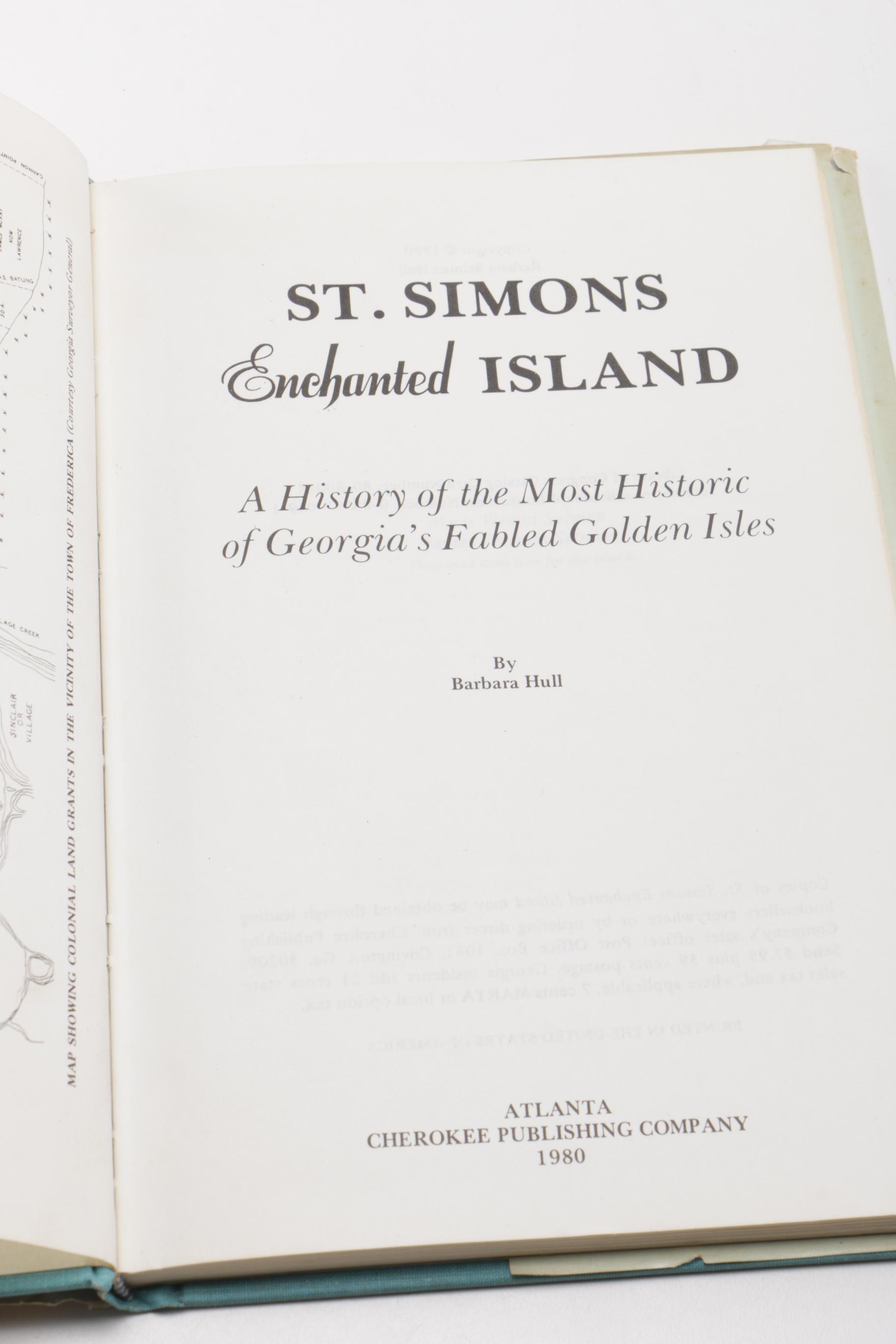 Signed First Edition "St. Simons Enchanted Island" by Barbara Hull
