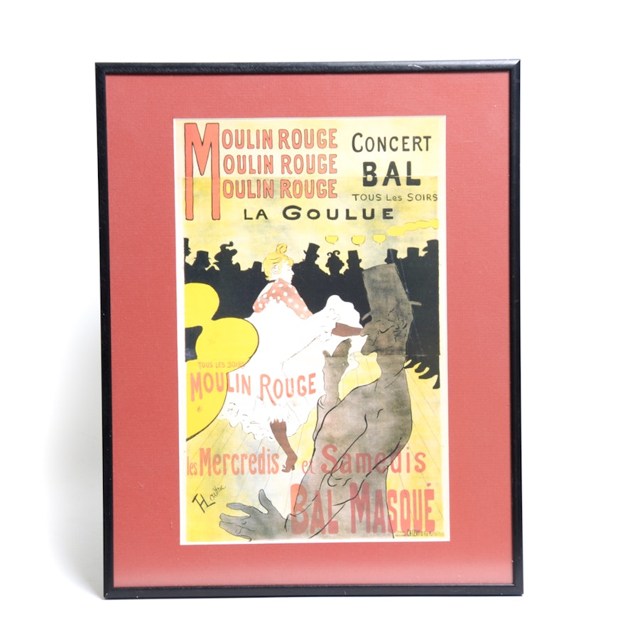 Aftrer Toulouse-Lautrec Moulin Rouge: La Goulue Poster Print