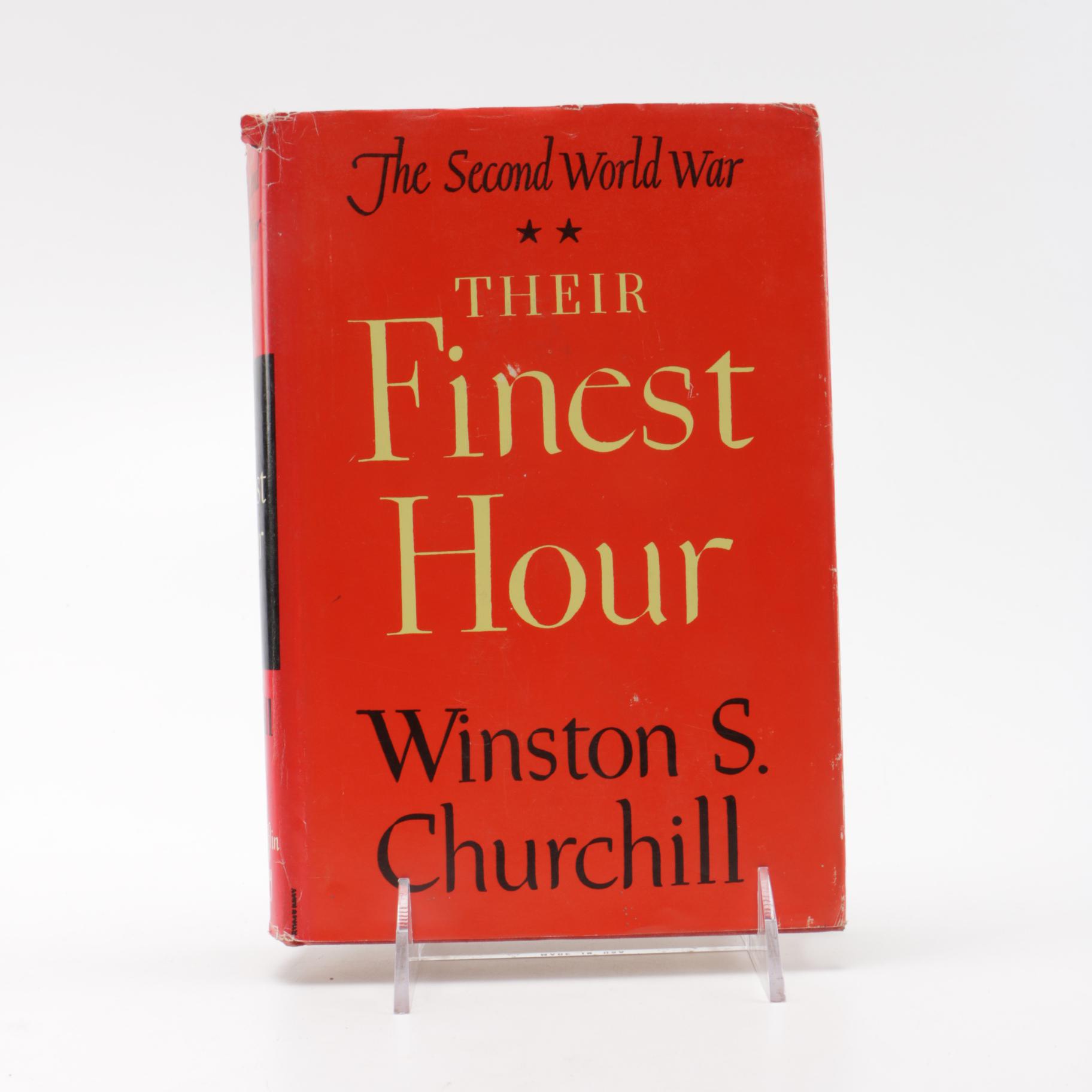 First Edition Six Volume Set of "The Second World War" by Winston Churchill