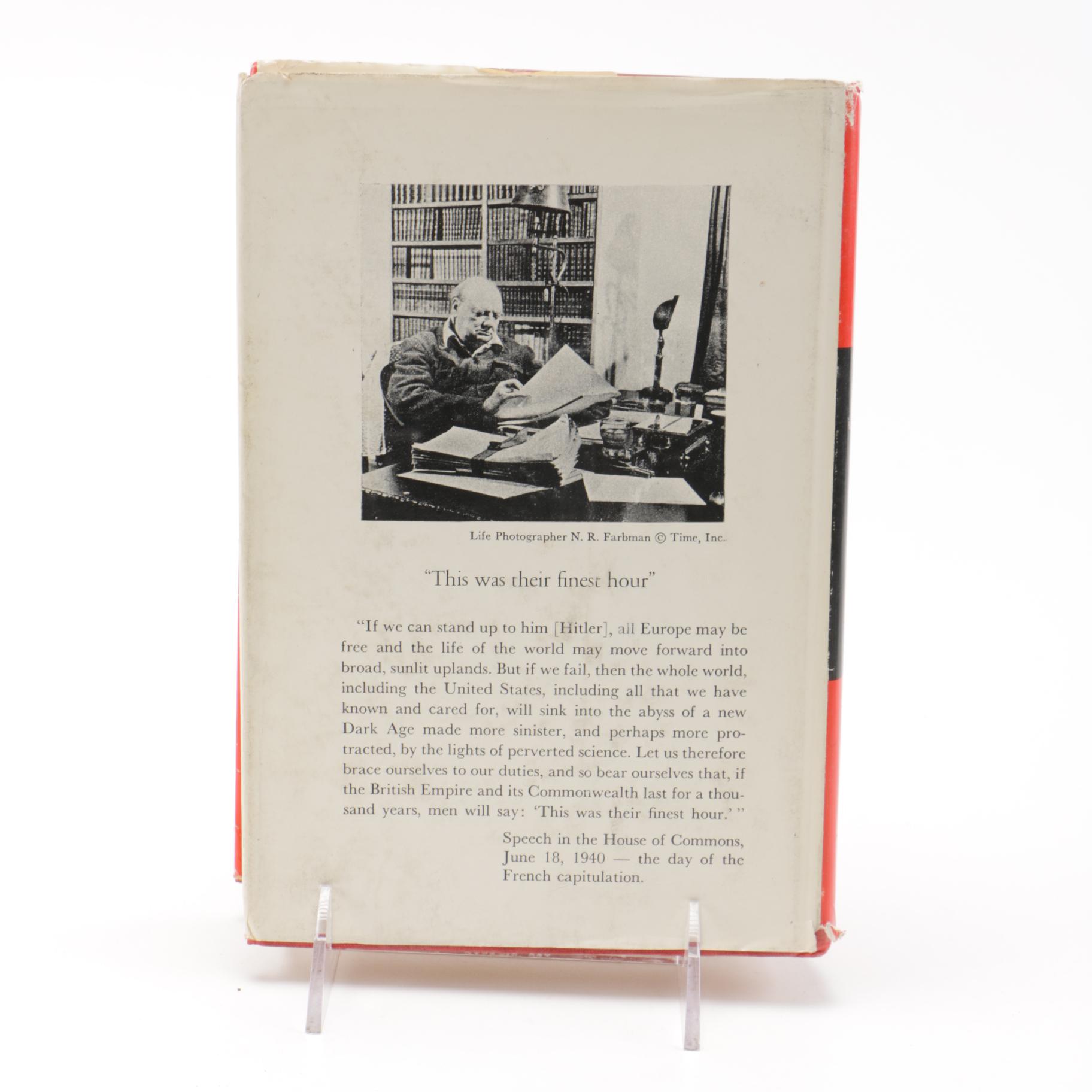 First Edition Six Volume Set of "The Second World War" by Winston Churchill