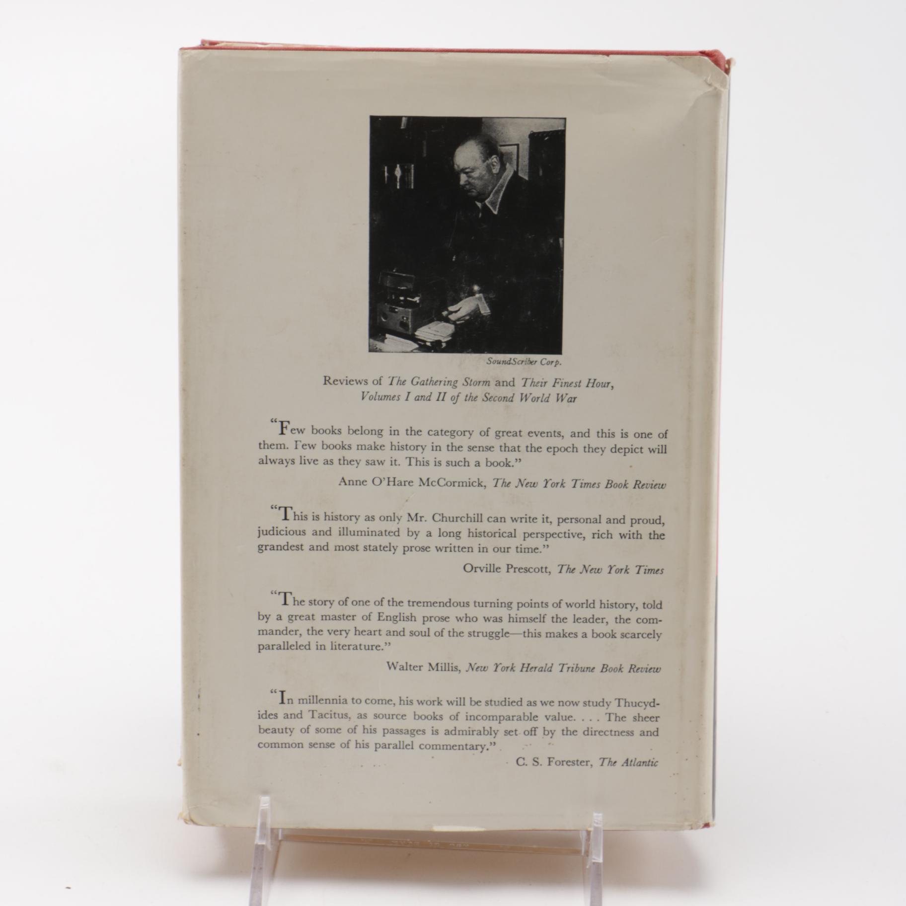 First Edition Six Volume Set of "The Second World War" by Winston Churchill