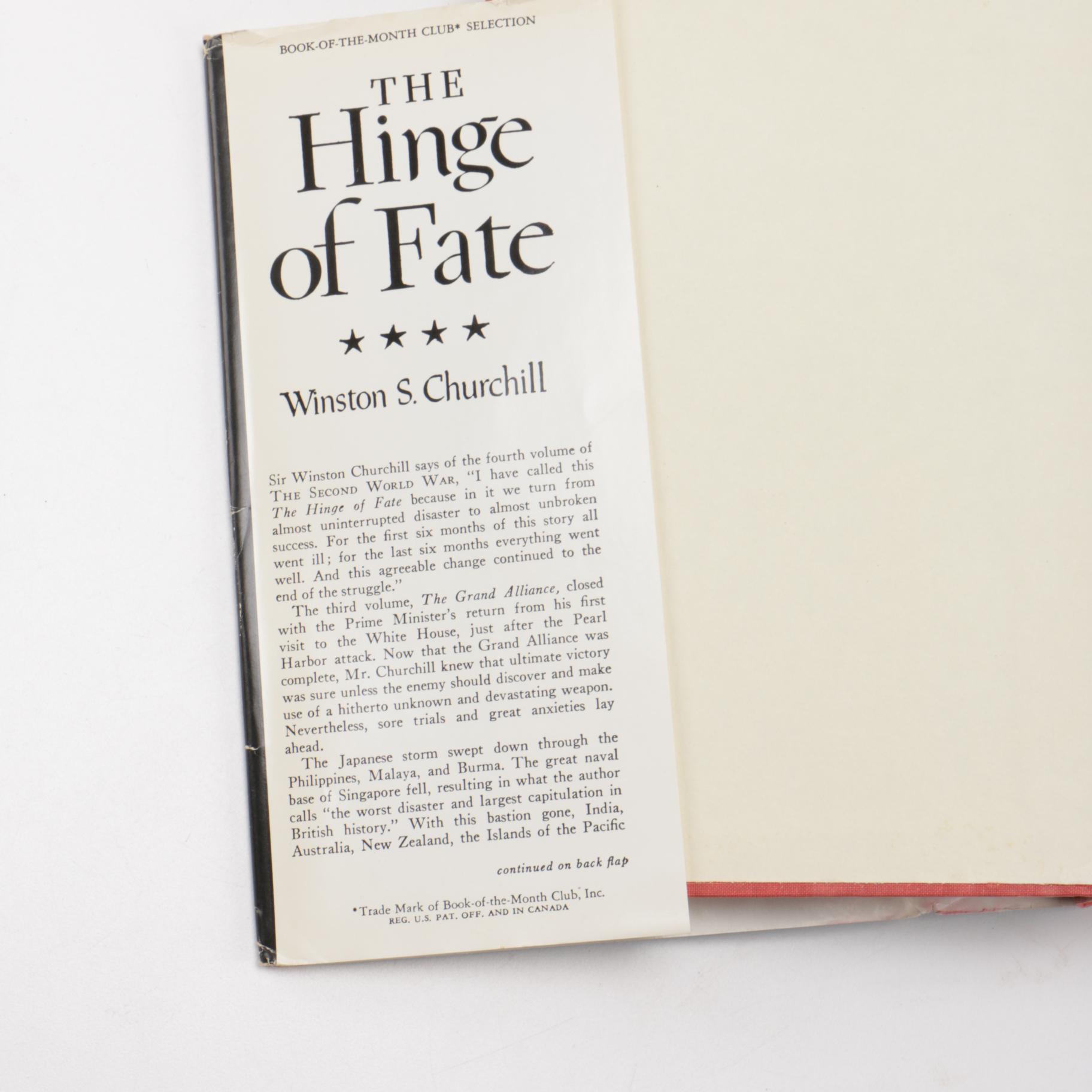 First Edition Six Volume Set of "The Second World War" by Winston Churchill