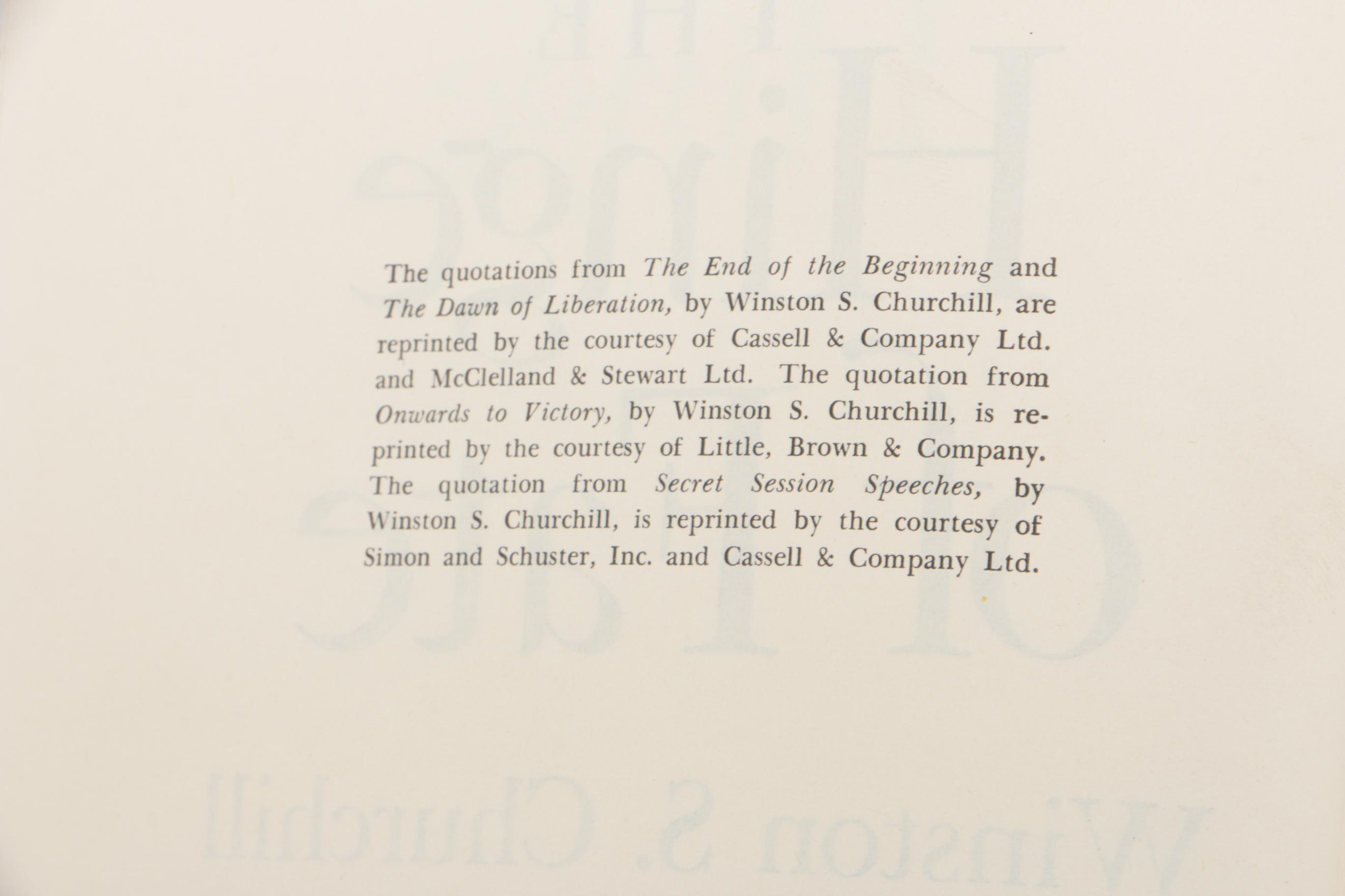 First Edition Six Volume Set of "The Second World War" by Winston Churchill