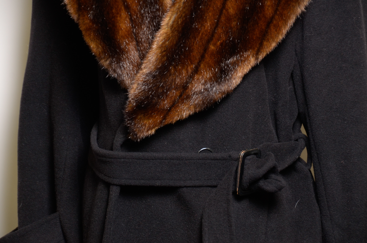 Ralph Lauren Coat with Rabbit Fur Collar