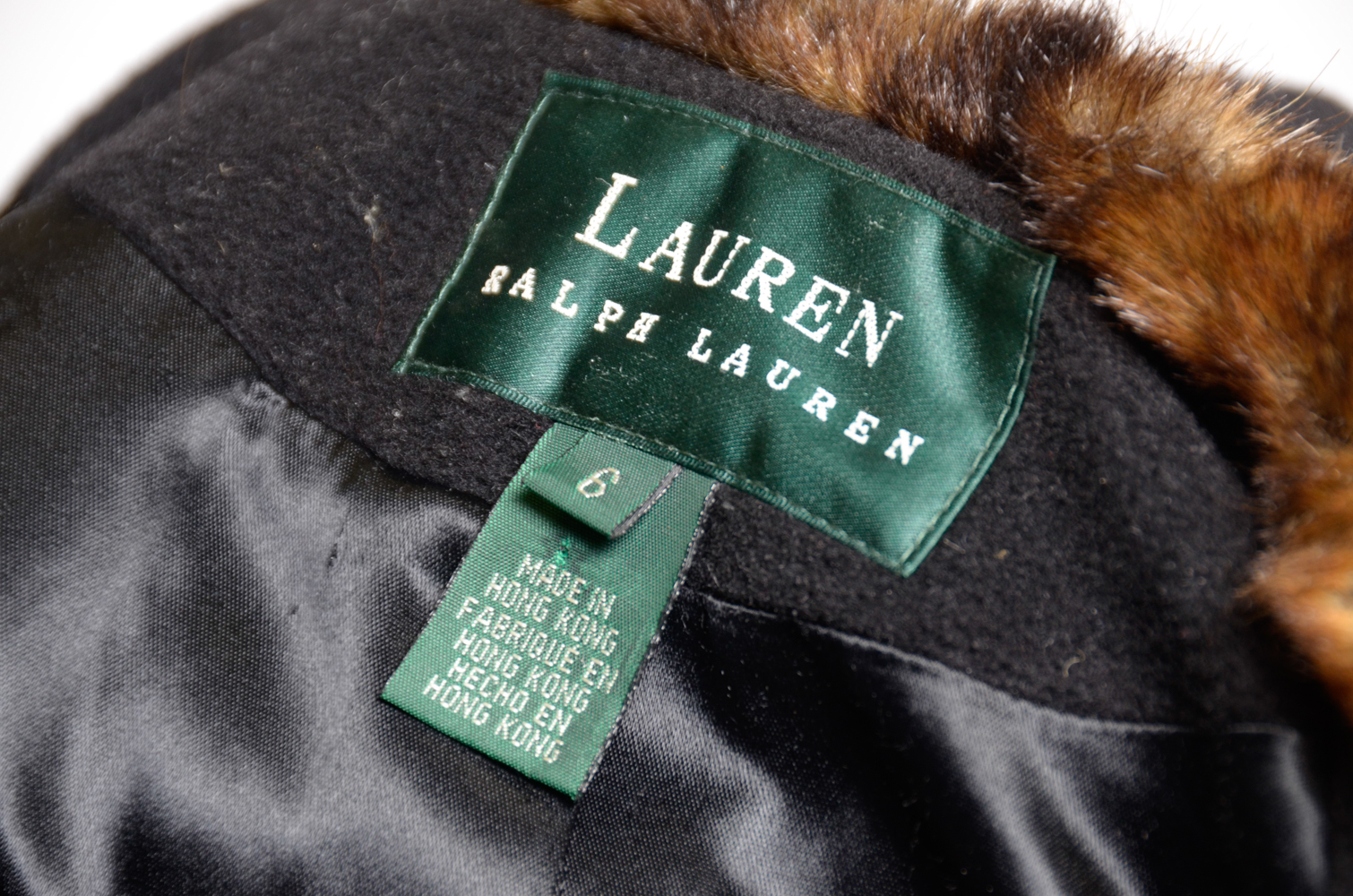 Ralph Lauren Coat with Rabbit Fur Collar
