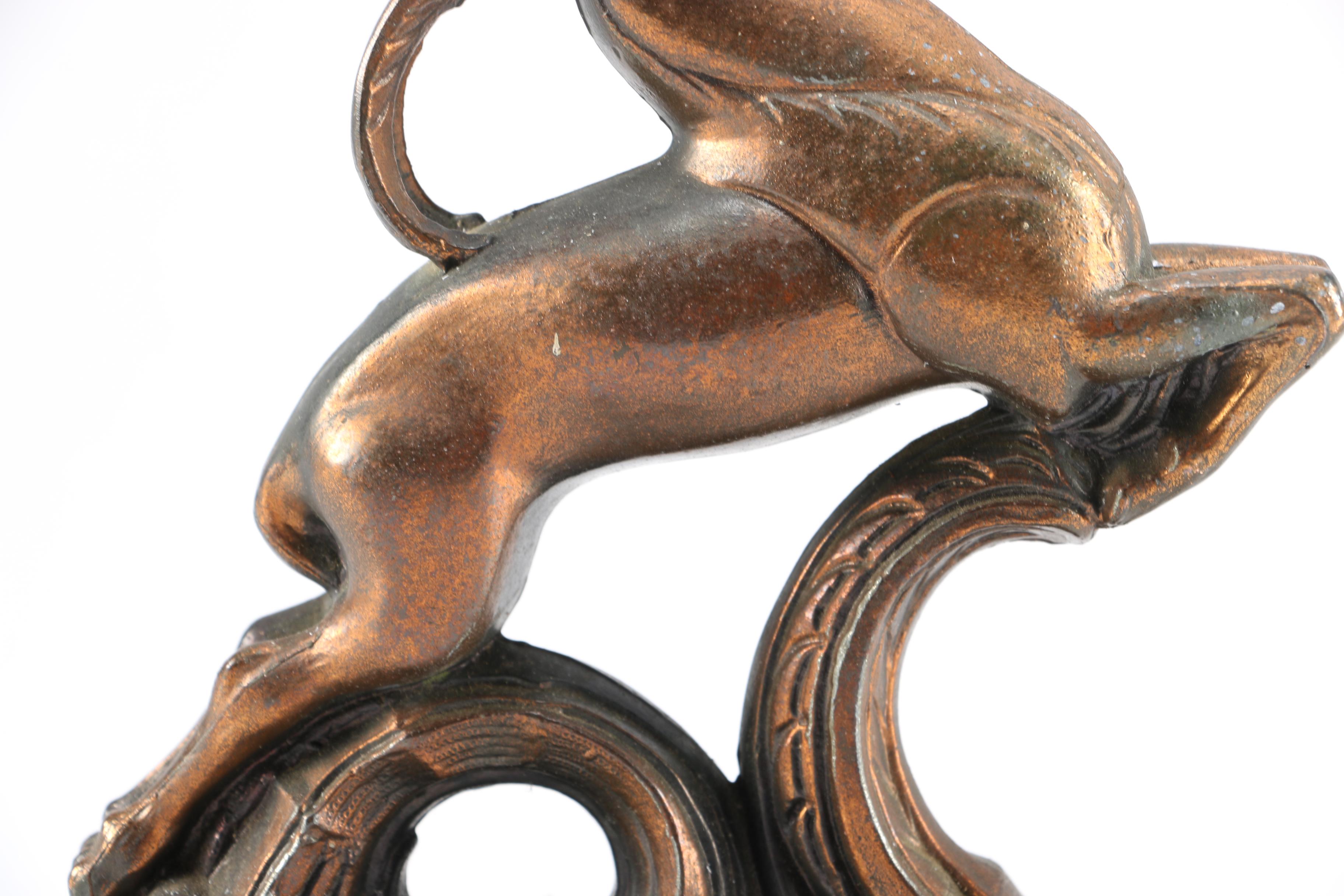 Bronze Antelope Bookends