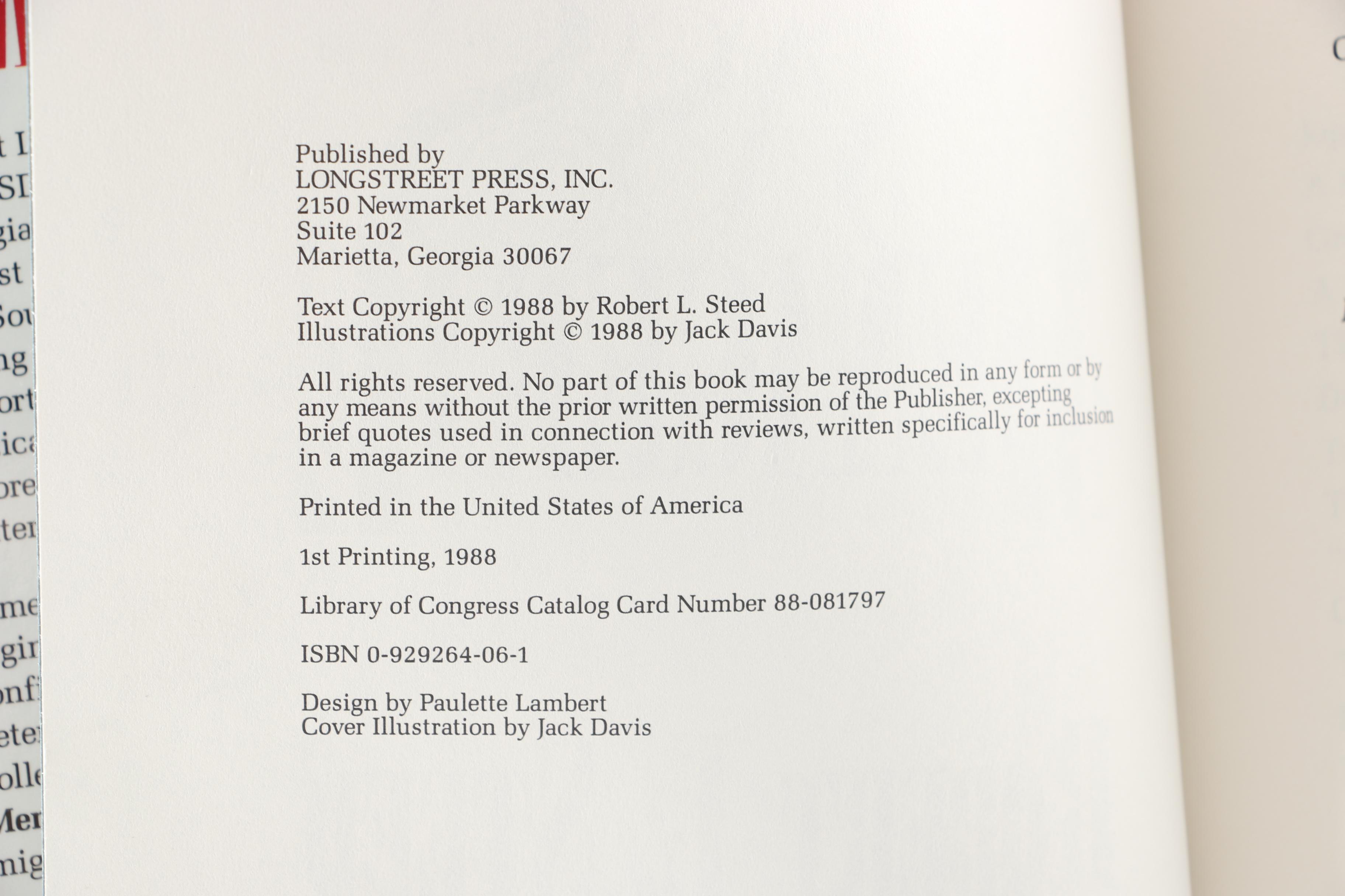 First Edition "The Sass Menagerie" by Robert L. Steed