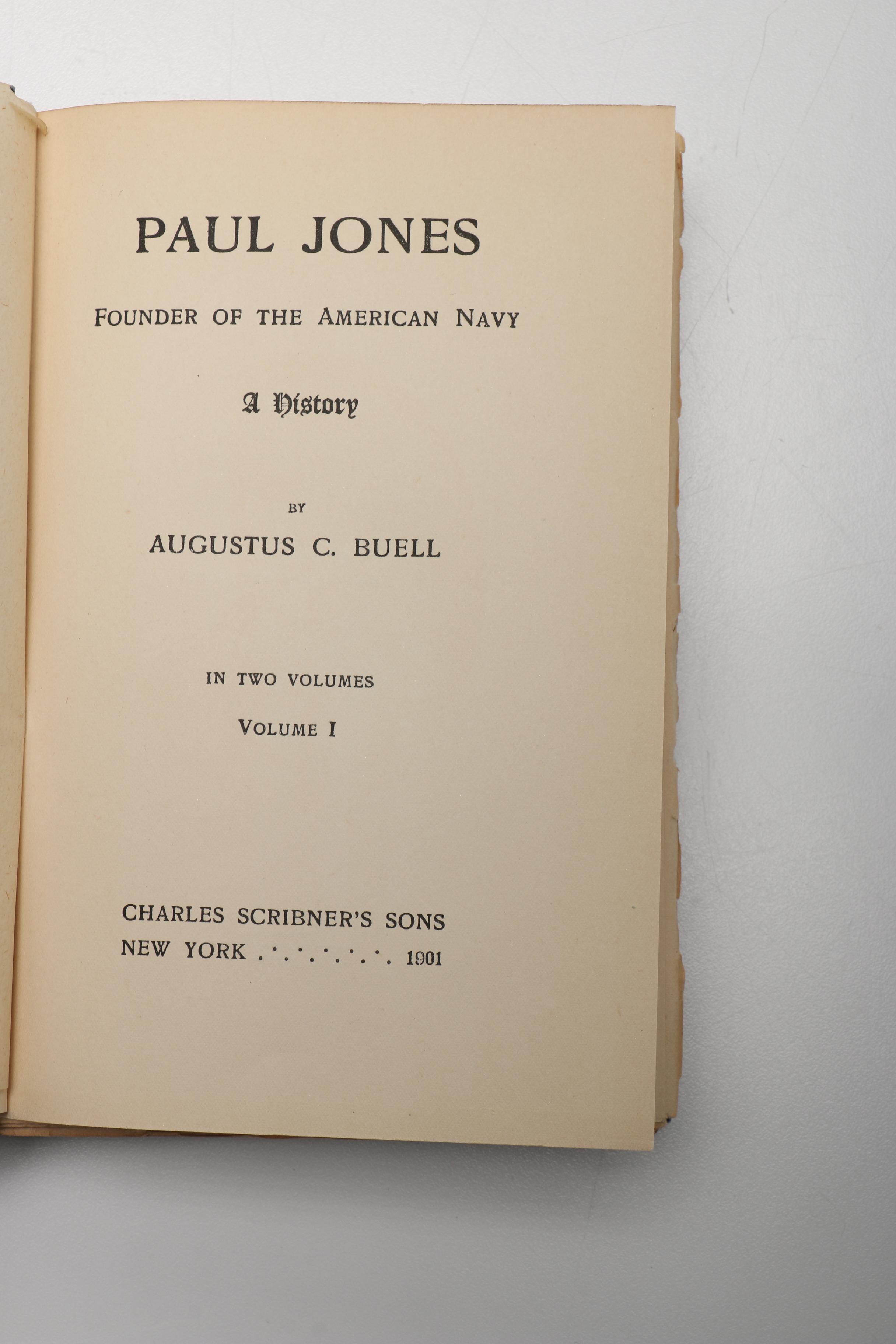 "Paul Jones: Founder of the American Navy" by Augustus C. Buell