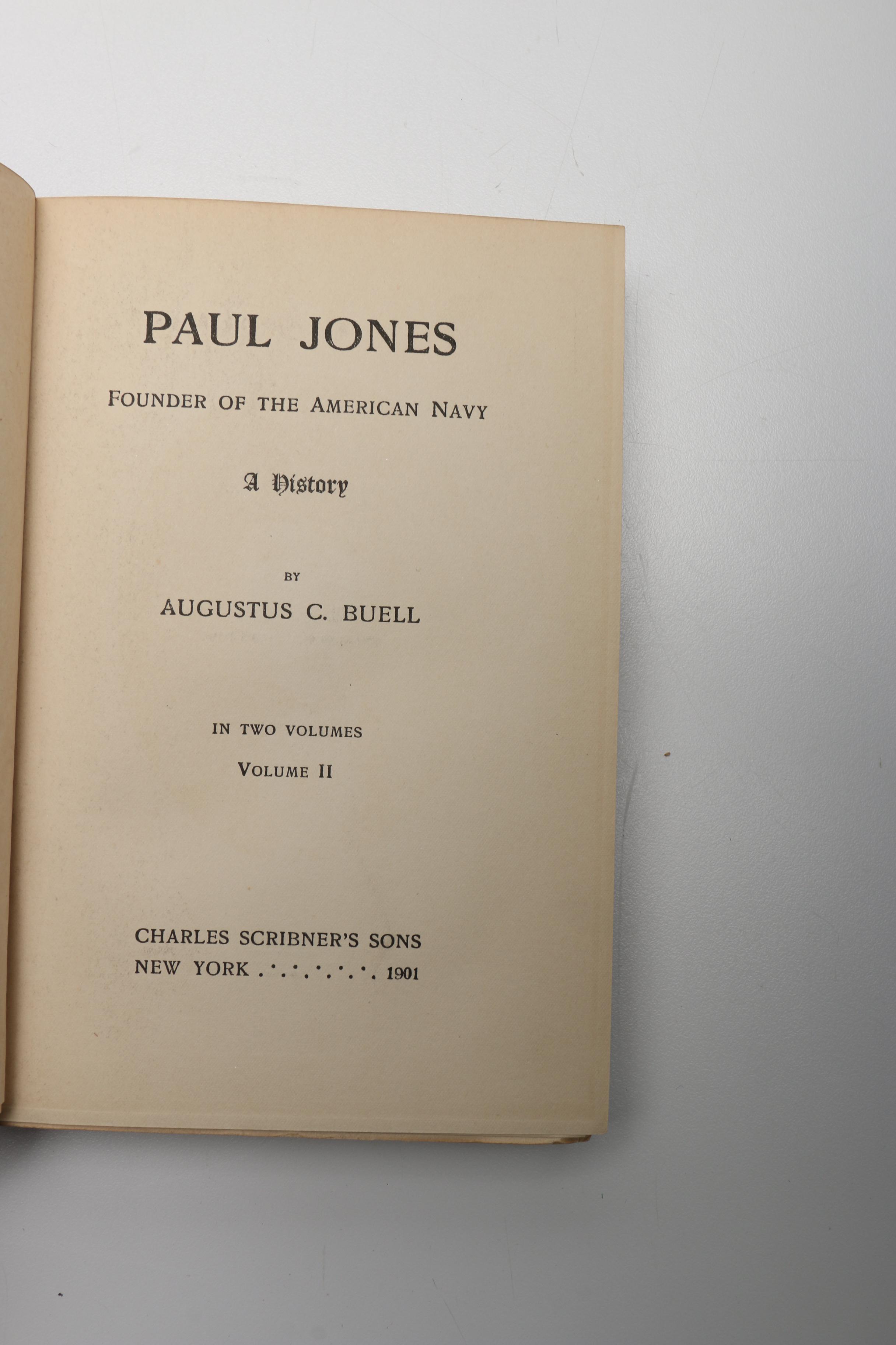 "Paul Jones: Founder of the American Navy" by Augustus C. Buell