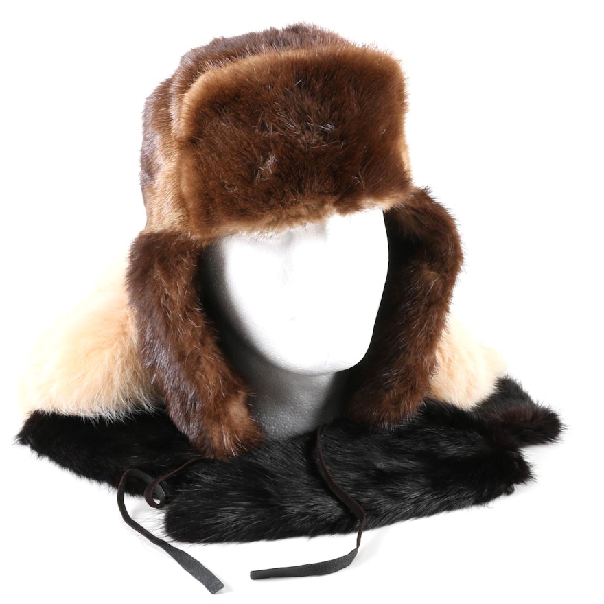 Fur Accessories Including Beaver Hat