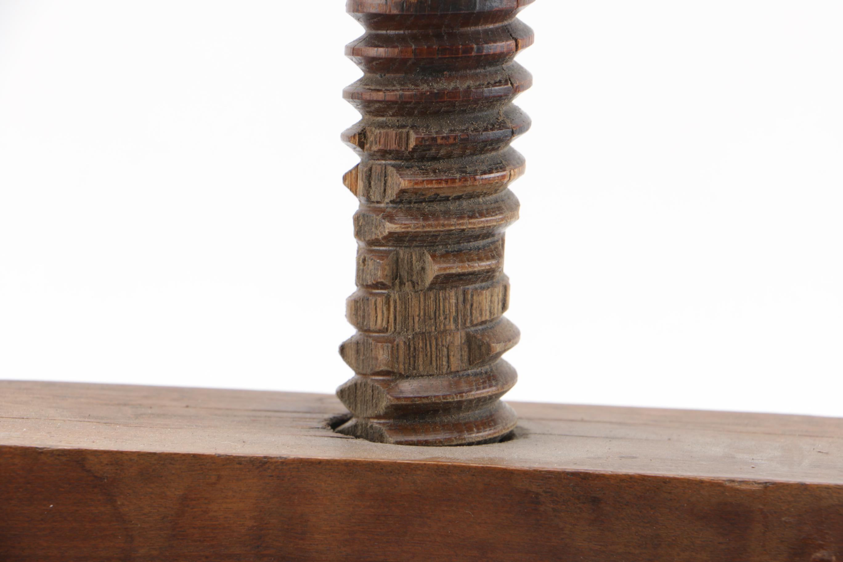 Vintage Wooden Book Press