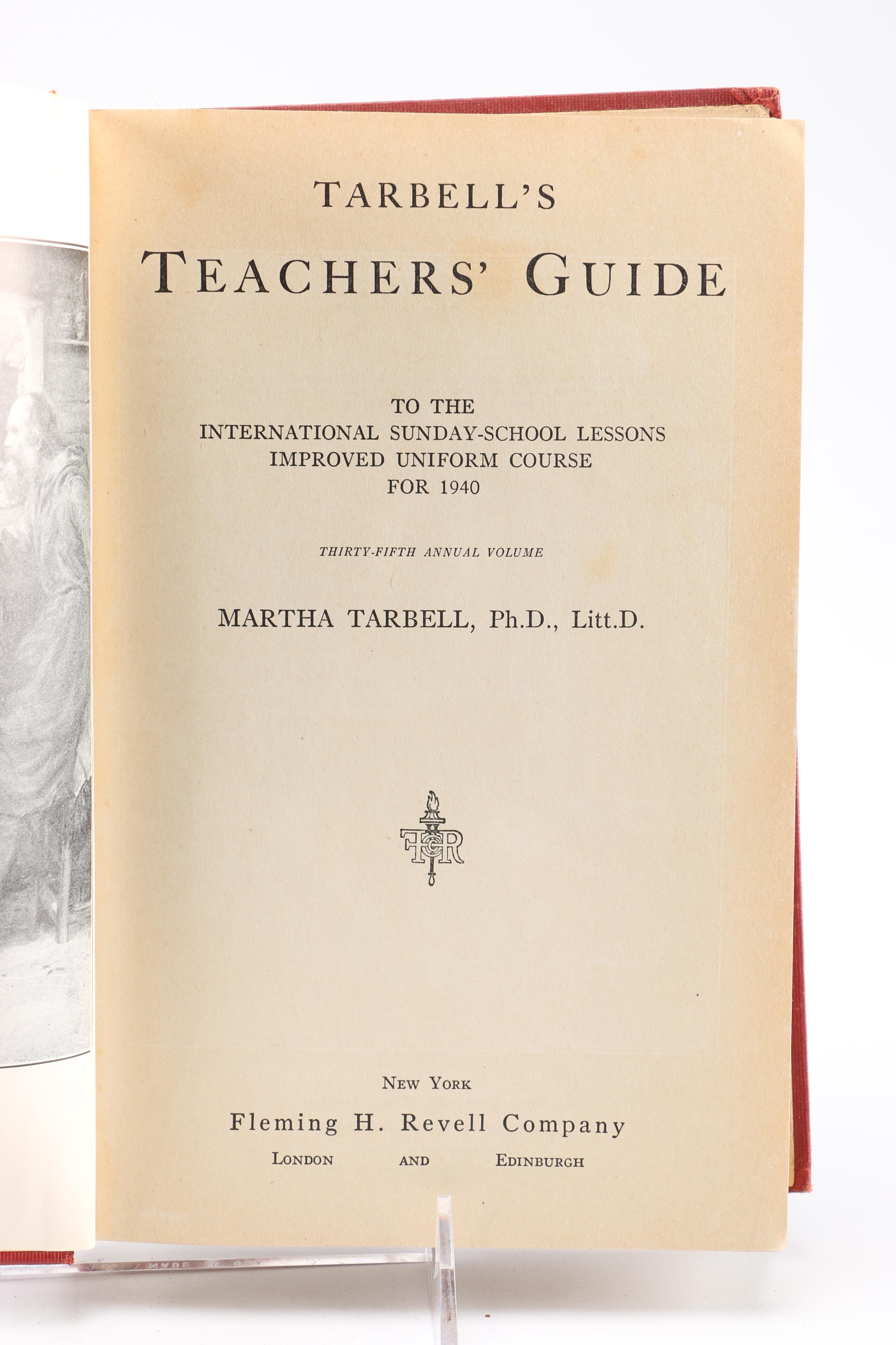 1928–1940 "Tarbell's Teachers' Guides" for Sunday School Teachers