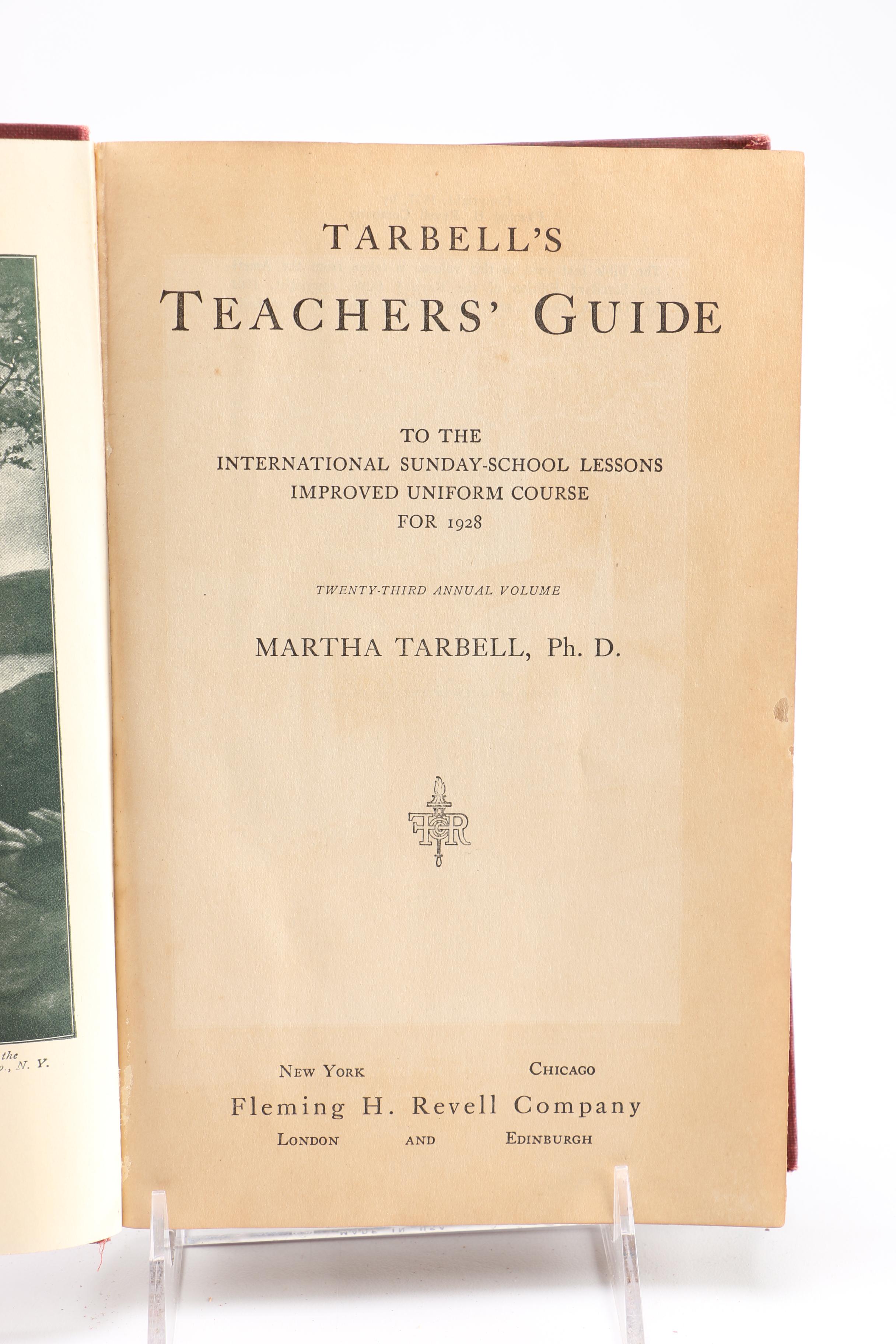 1928–1940 "Tarbell's Teachers' Guides" for Sunday School Teachers