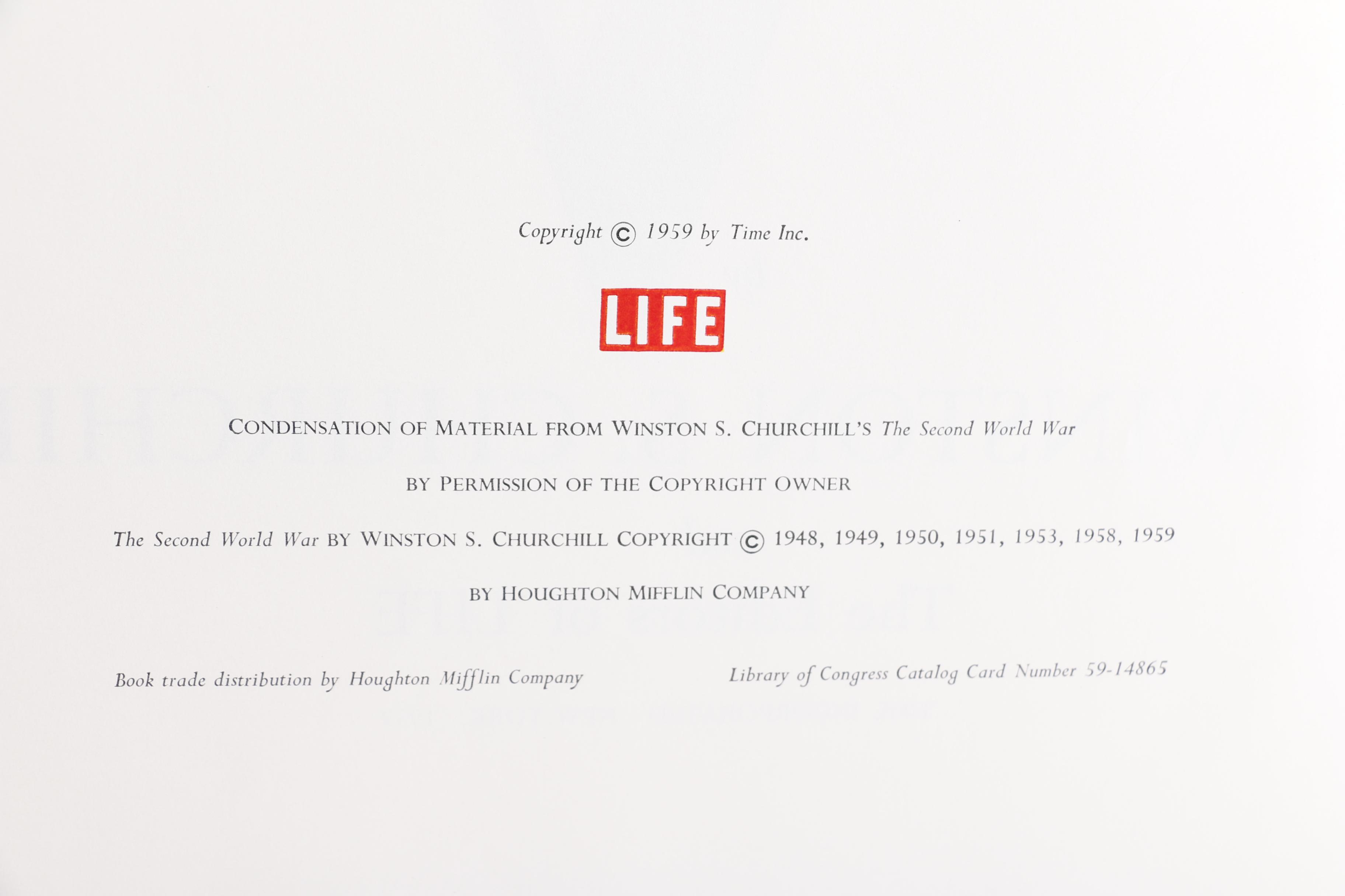 1959 Box Set "The Second World War" by Winston S. Churchill