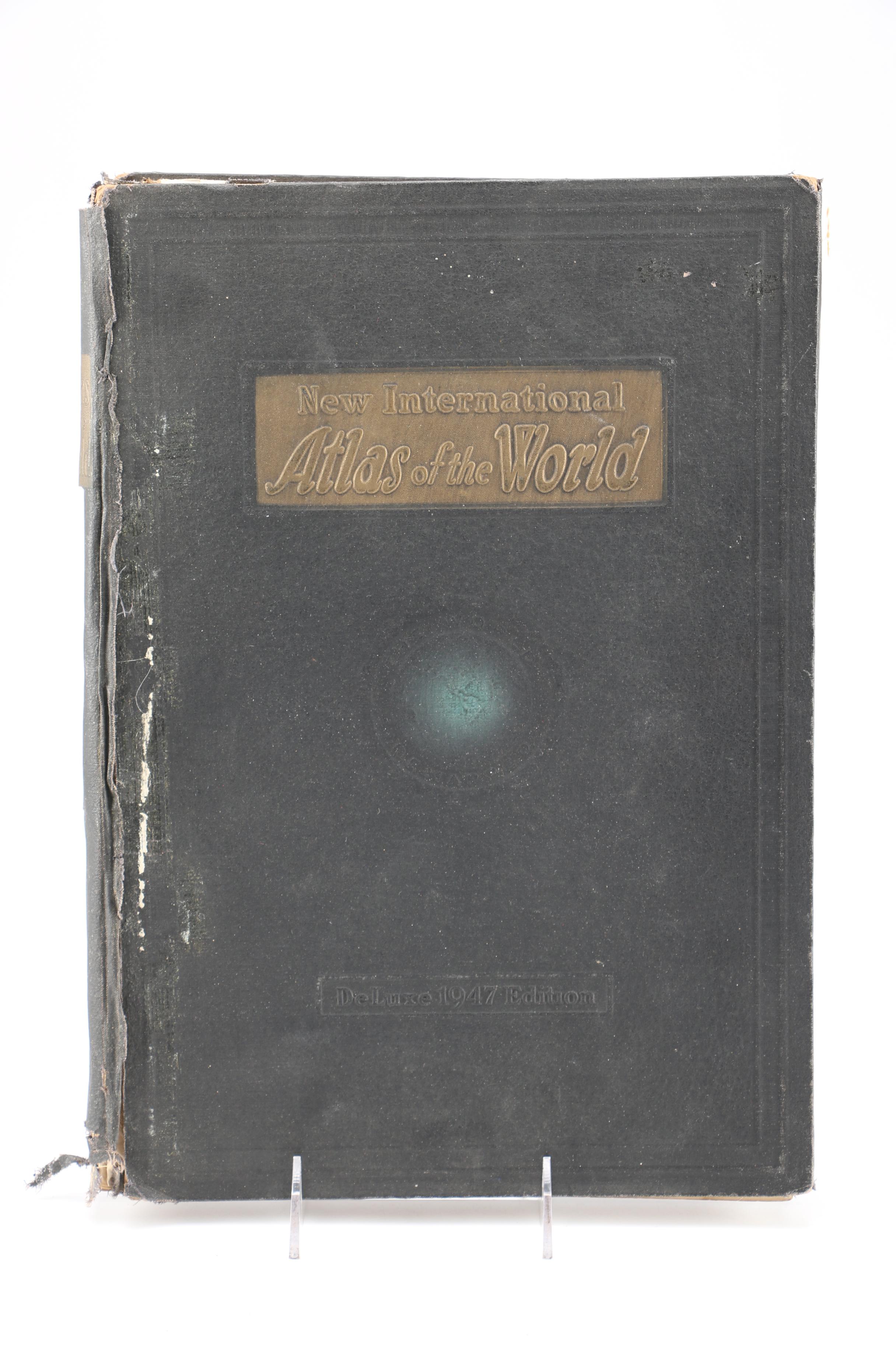 Pair of World Atlas Books